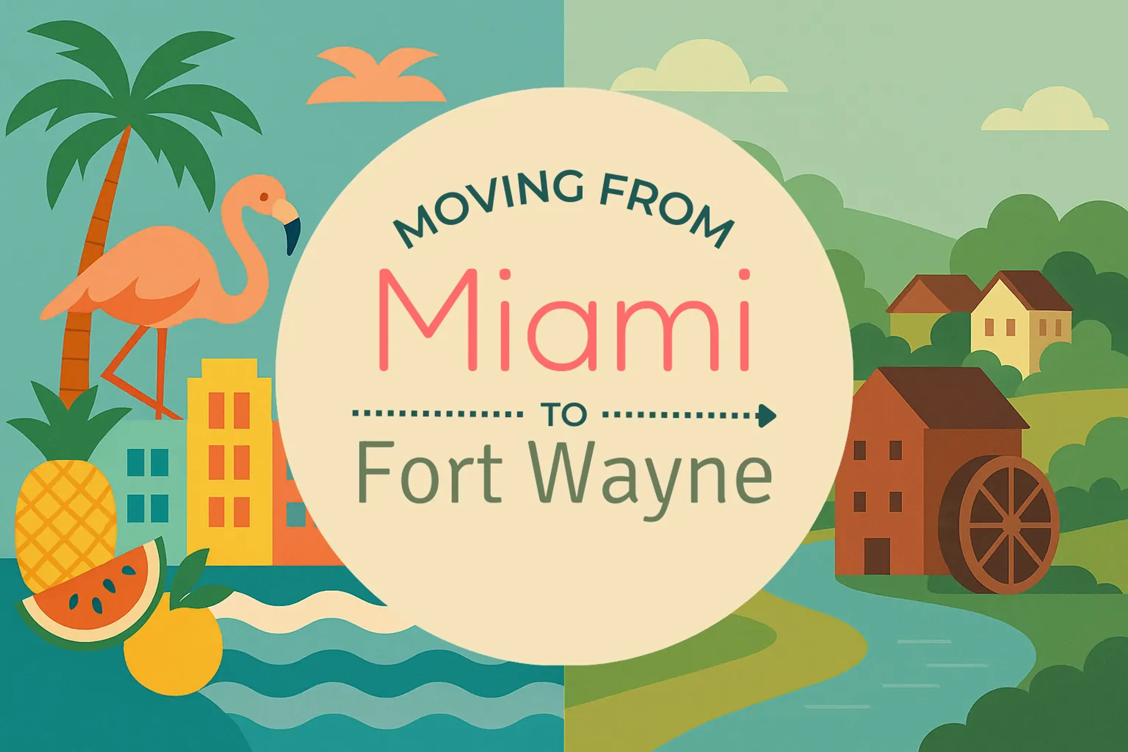 Side-by-side comparison of Miami to Fort Wayne moving companies