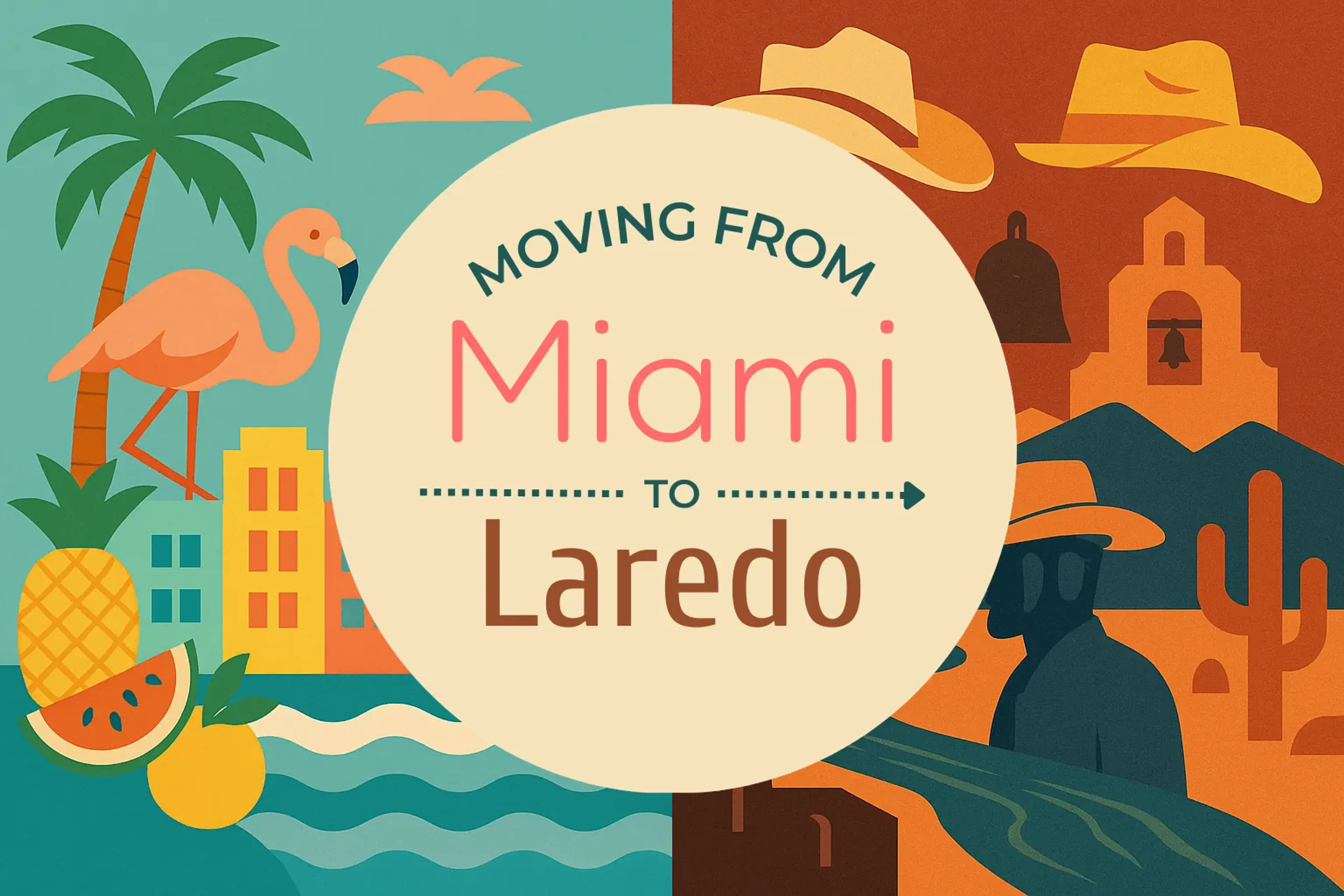 Side-by-side comparison of Miami to Laredo moving companies