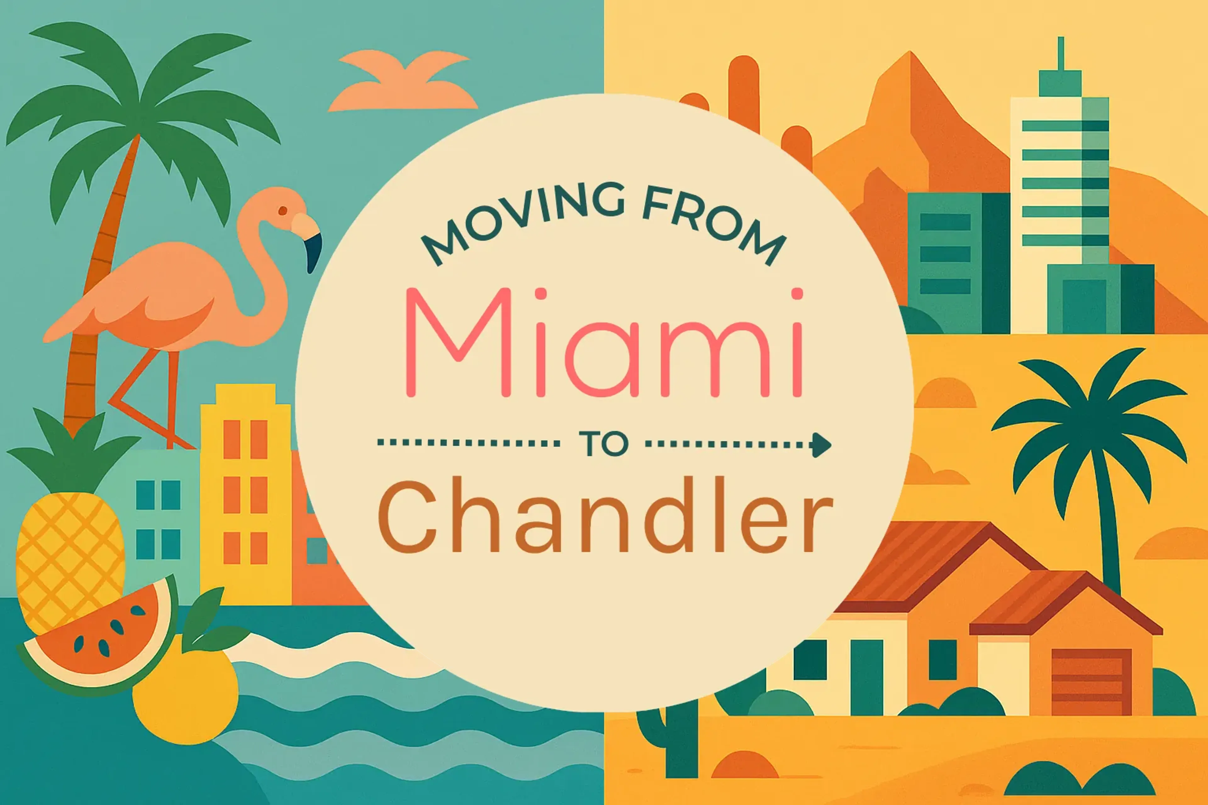 Side-by-side comparison of Miami to Chandler moving companies