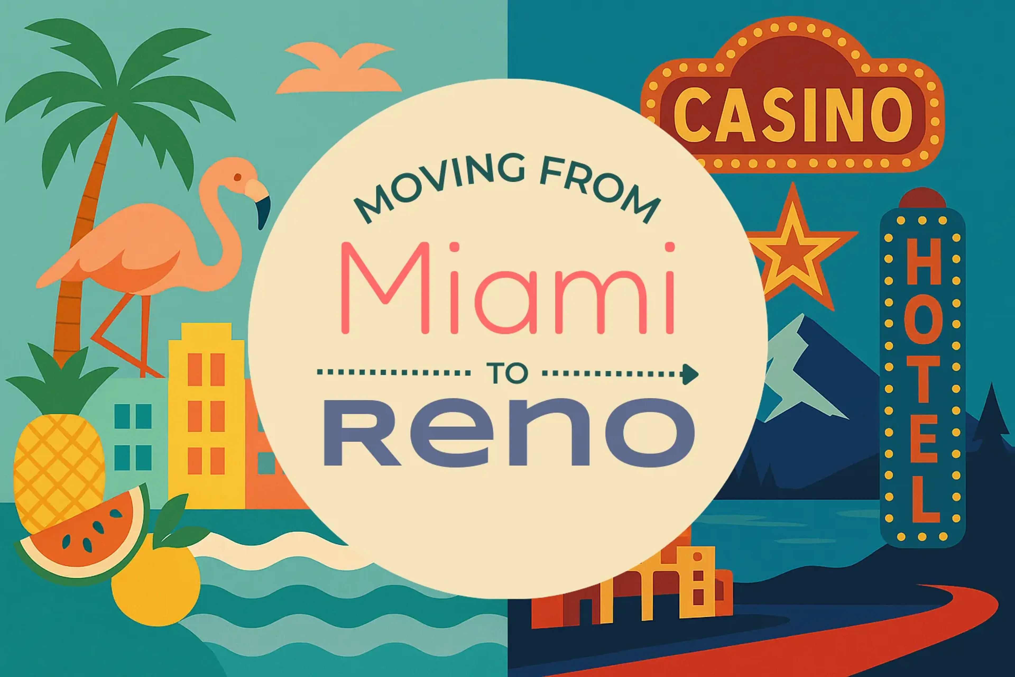 Side-by-side comparison of Miami to Reno moving companies