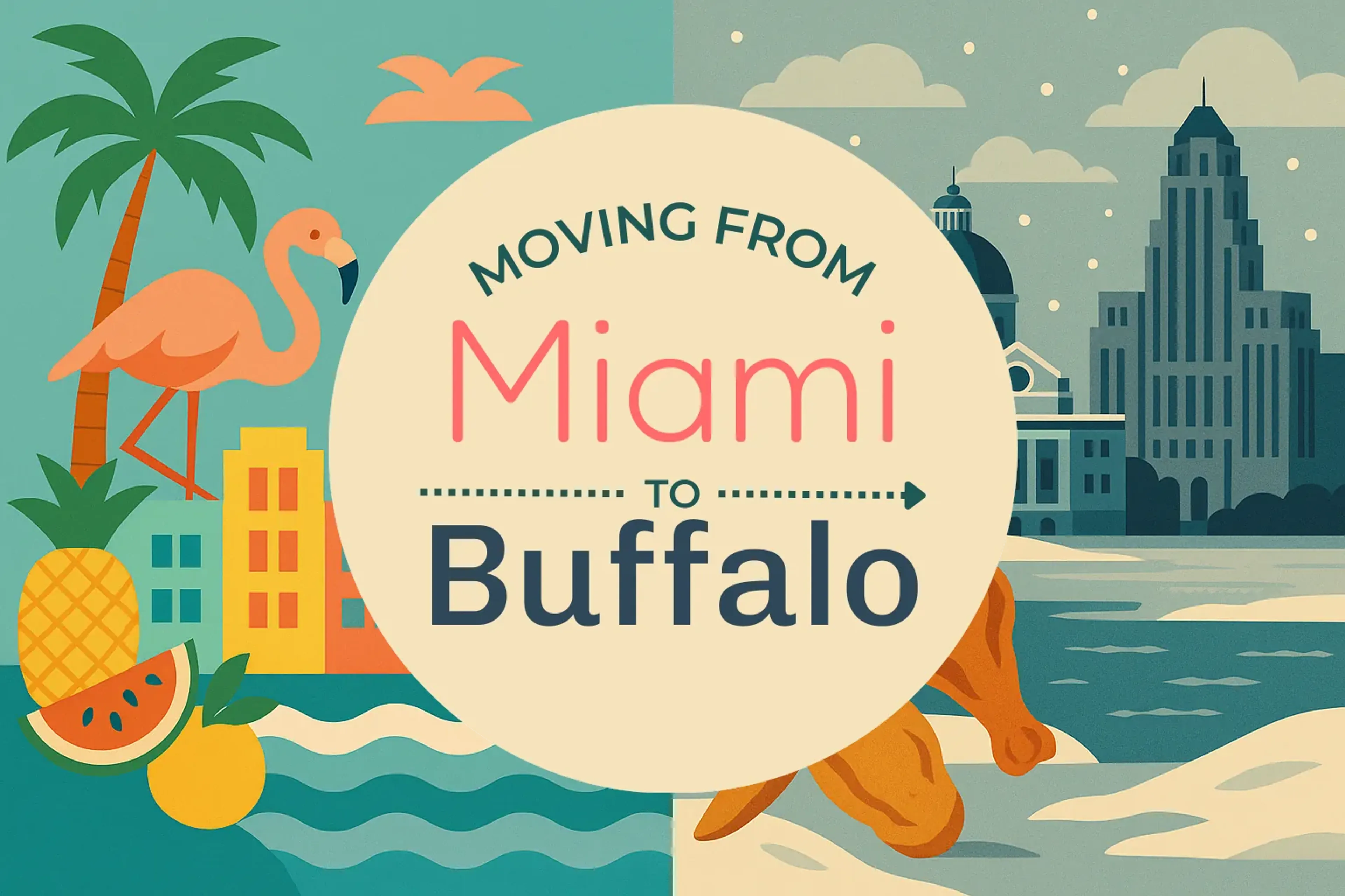 Side-by-side comparison of Miami to Buffalo moving companies