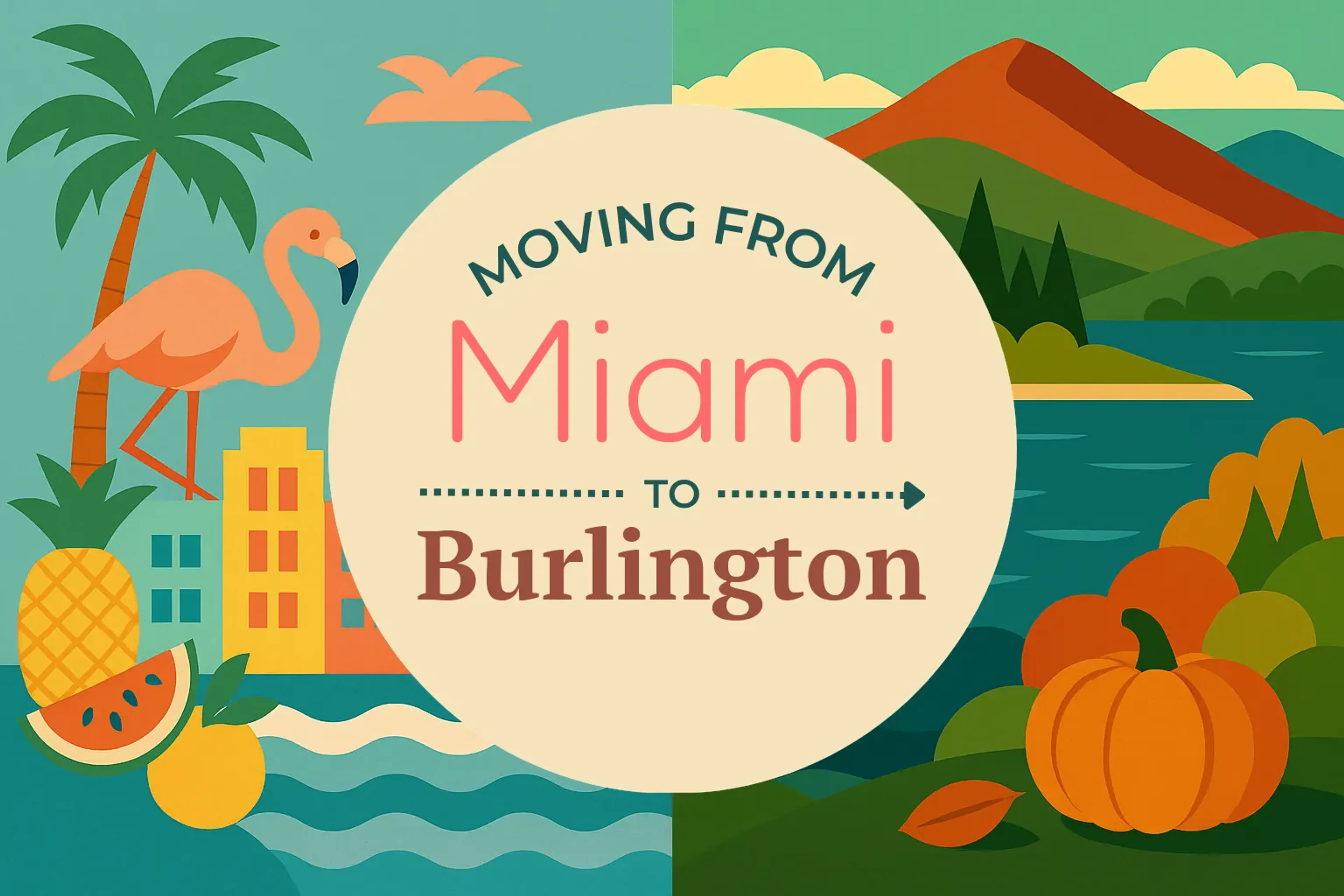 Side-by-side comparison of Miami to Burlington moving companies