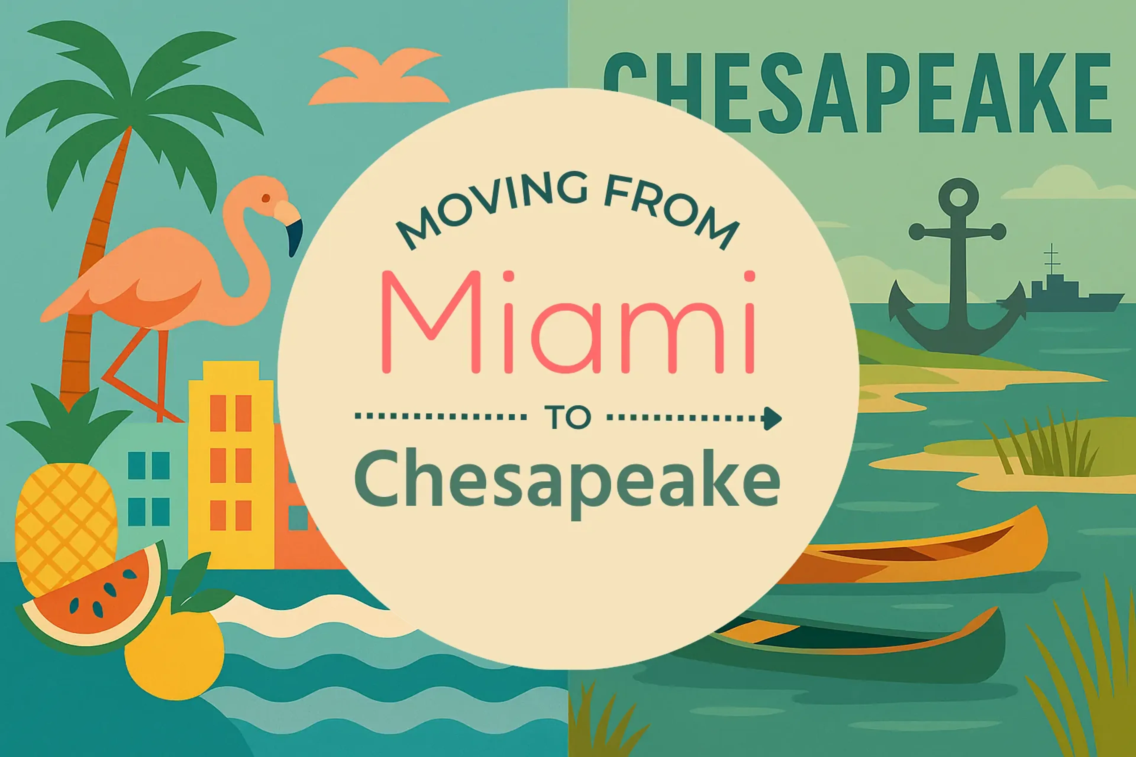 Side-by-side comparison of Miami to Chesapeake moving companies