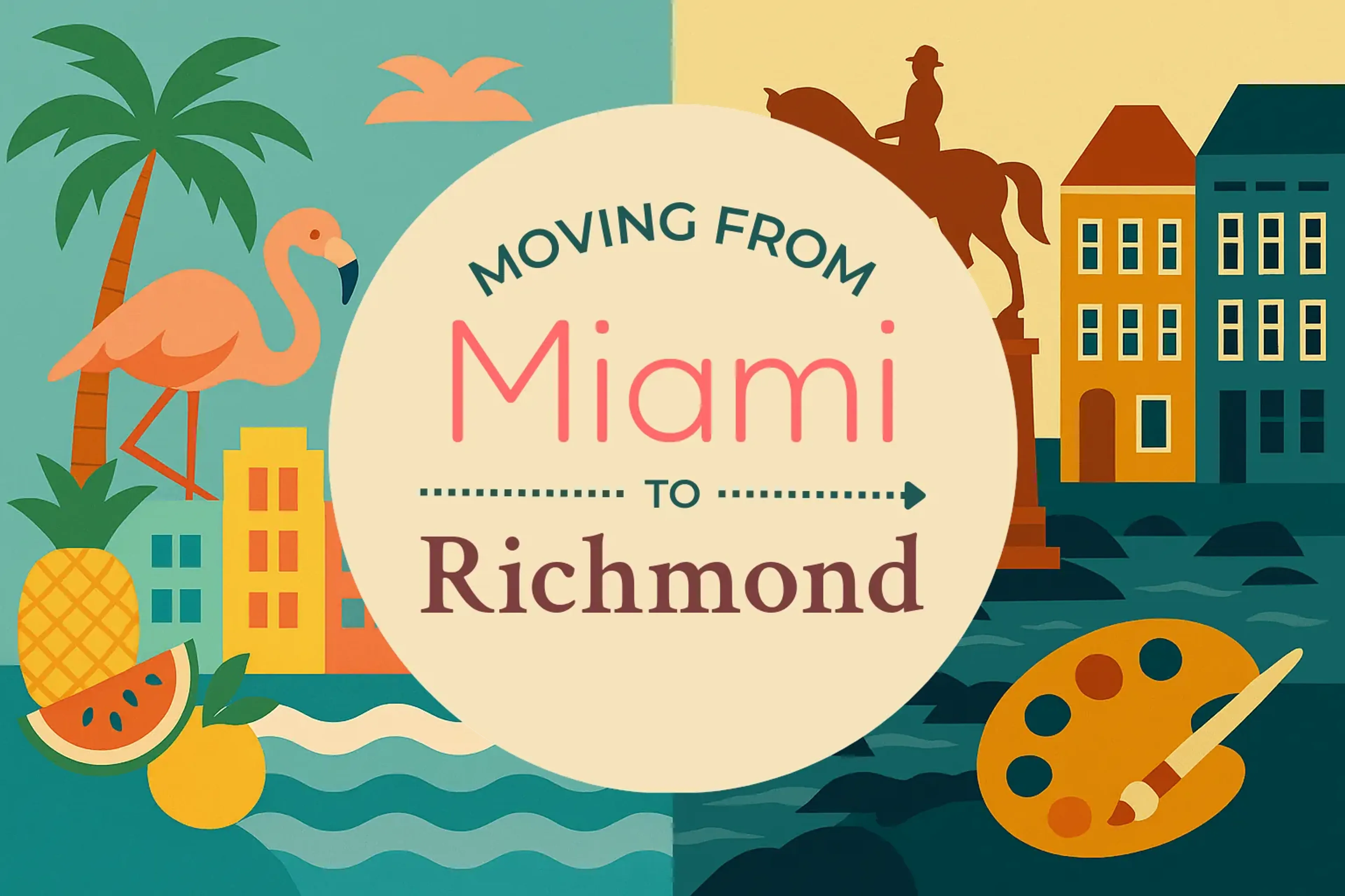Side-by-side comparison of Miami to Richmond moving companies
