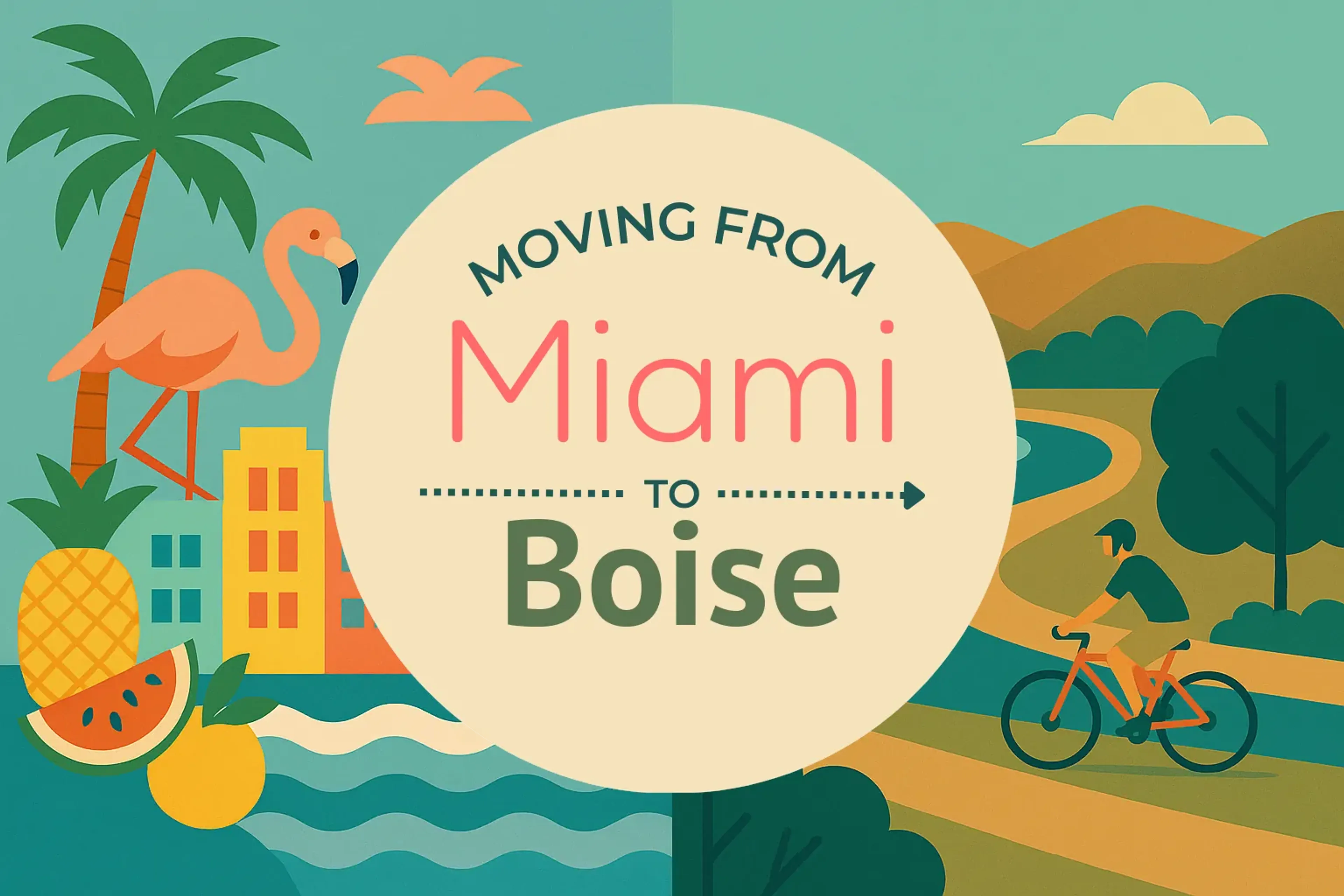 Side-by-side comparison of Miami to Boise moving companies