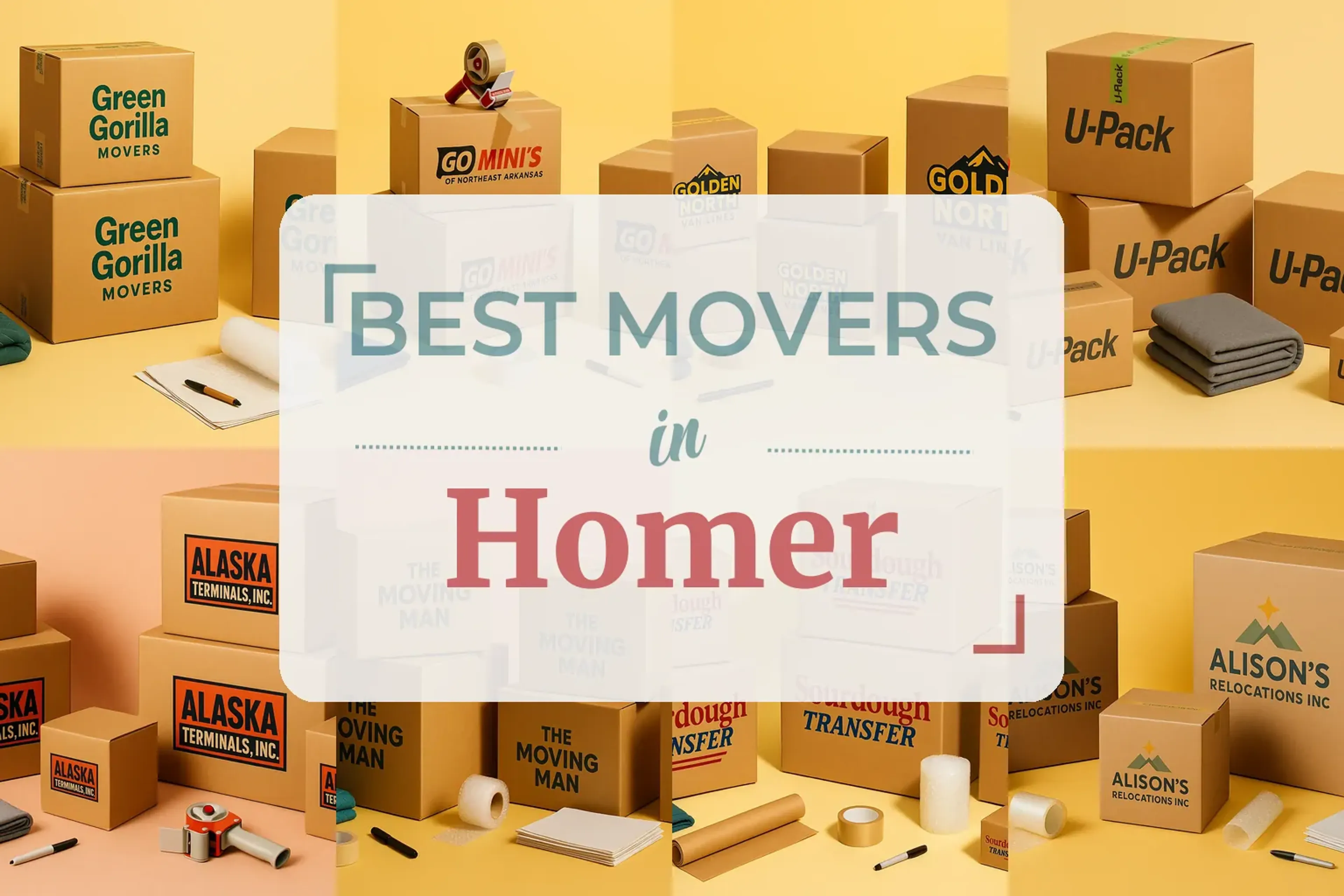 Side-by-side comparison of Homer moving companies