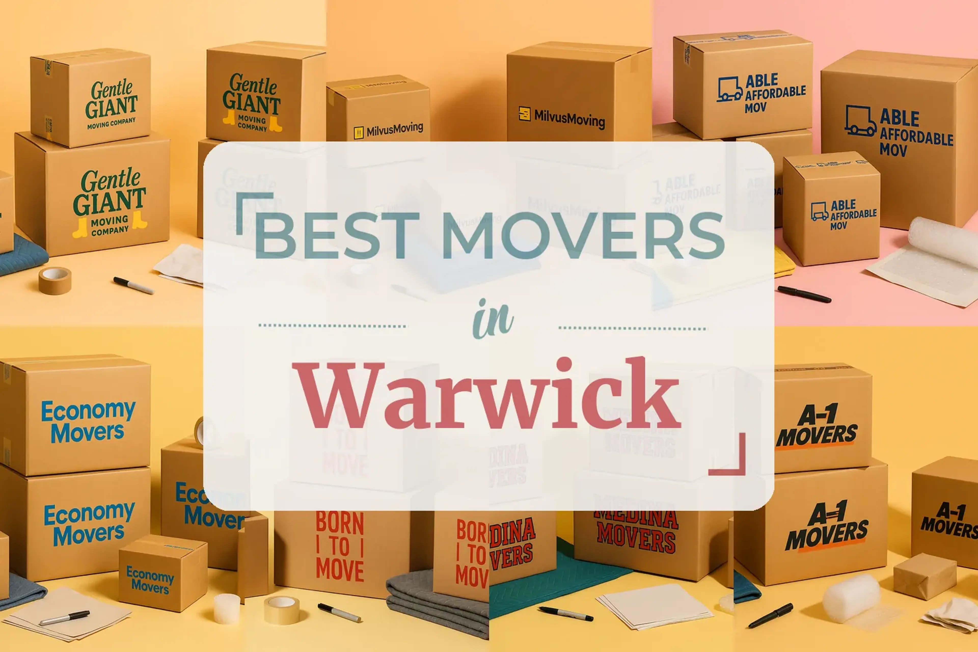 Side-by-side comparison of Warwick moving companies