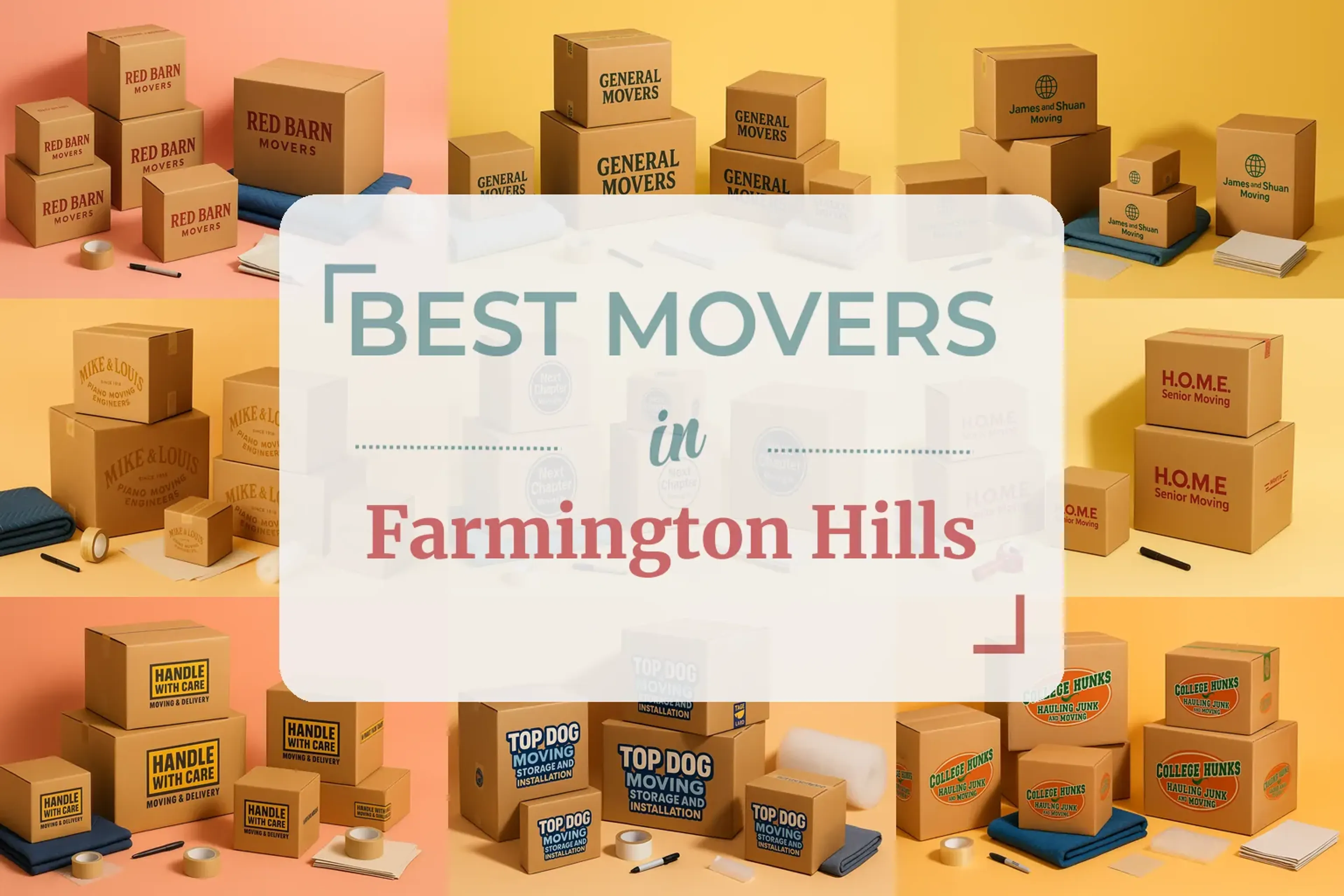 Side-by-side comparison of Farmington Hills moving companies