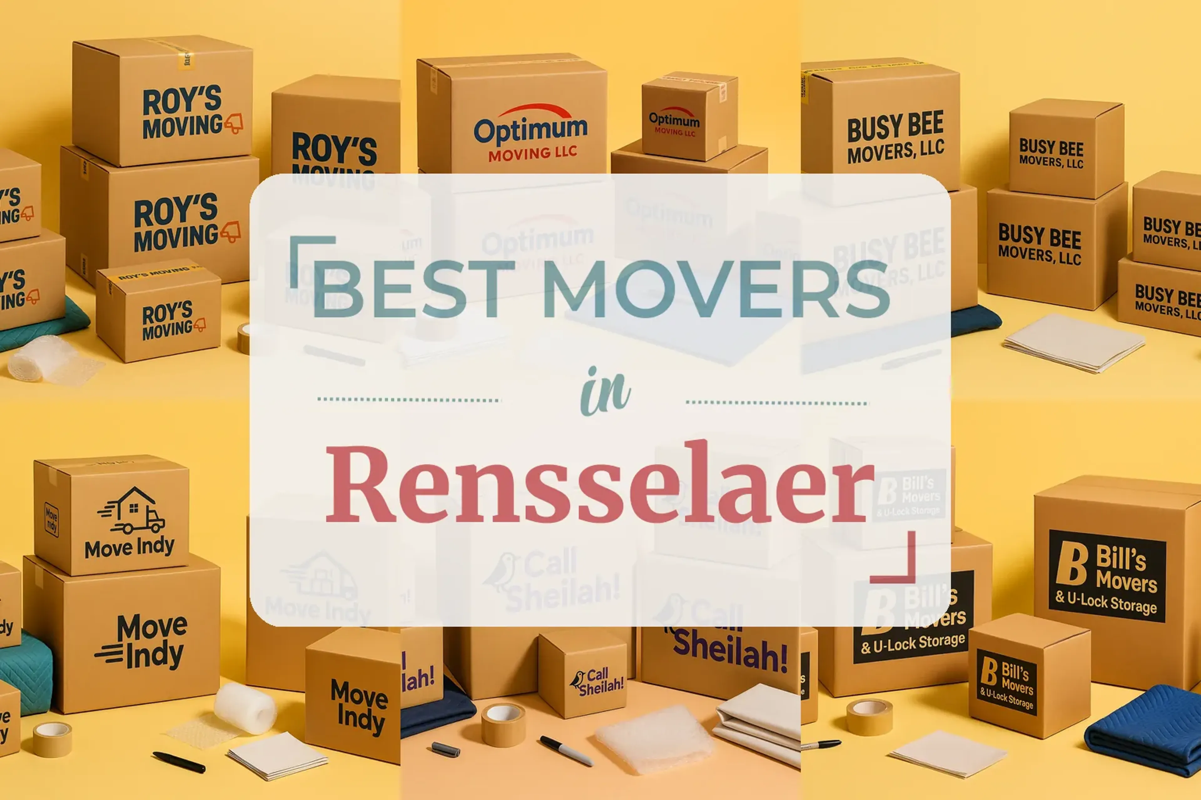 Side-by-side comparison of Rensselaer moving companies