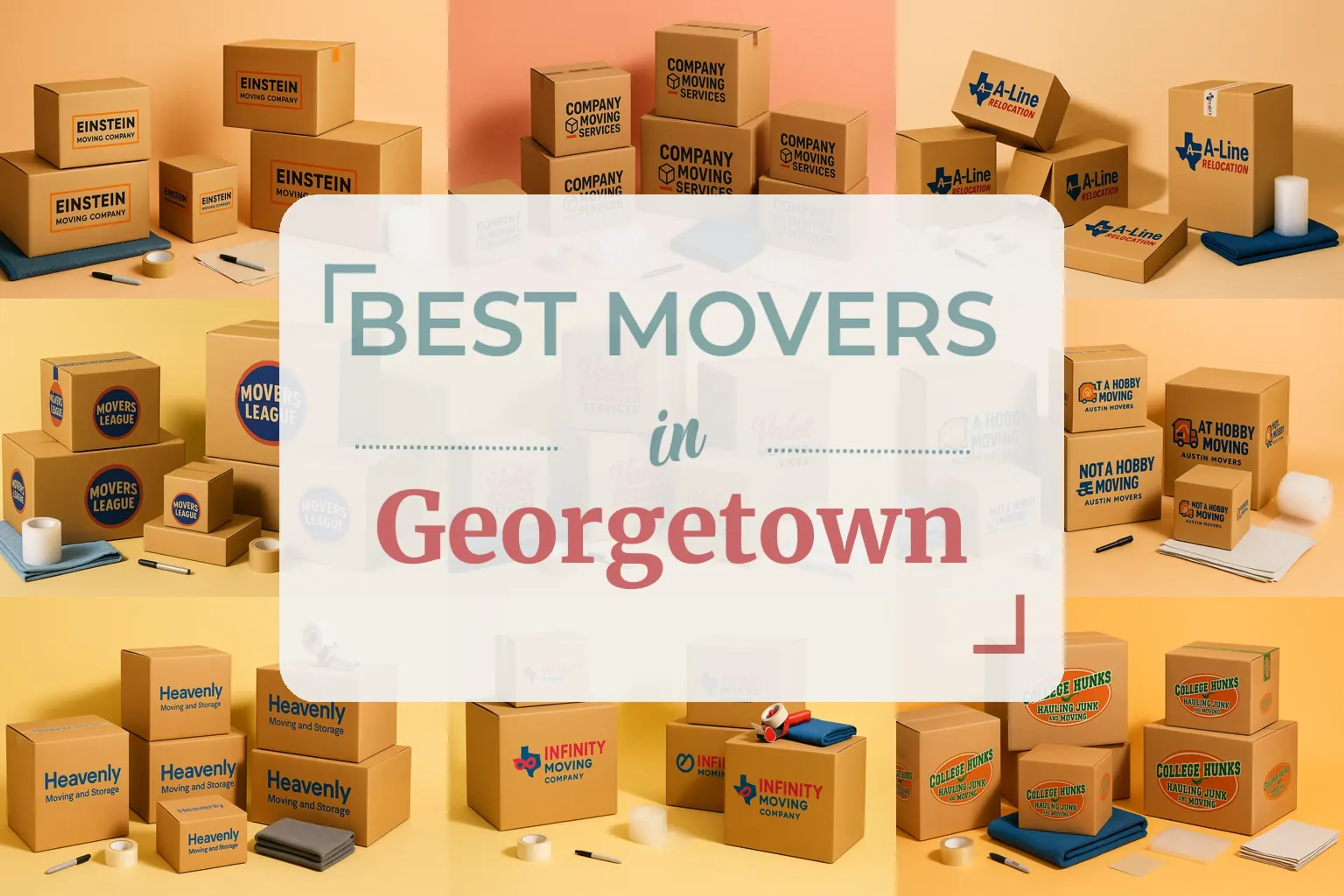 Side-by-side comparison of Georgetown moving companies
