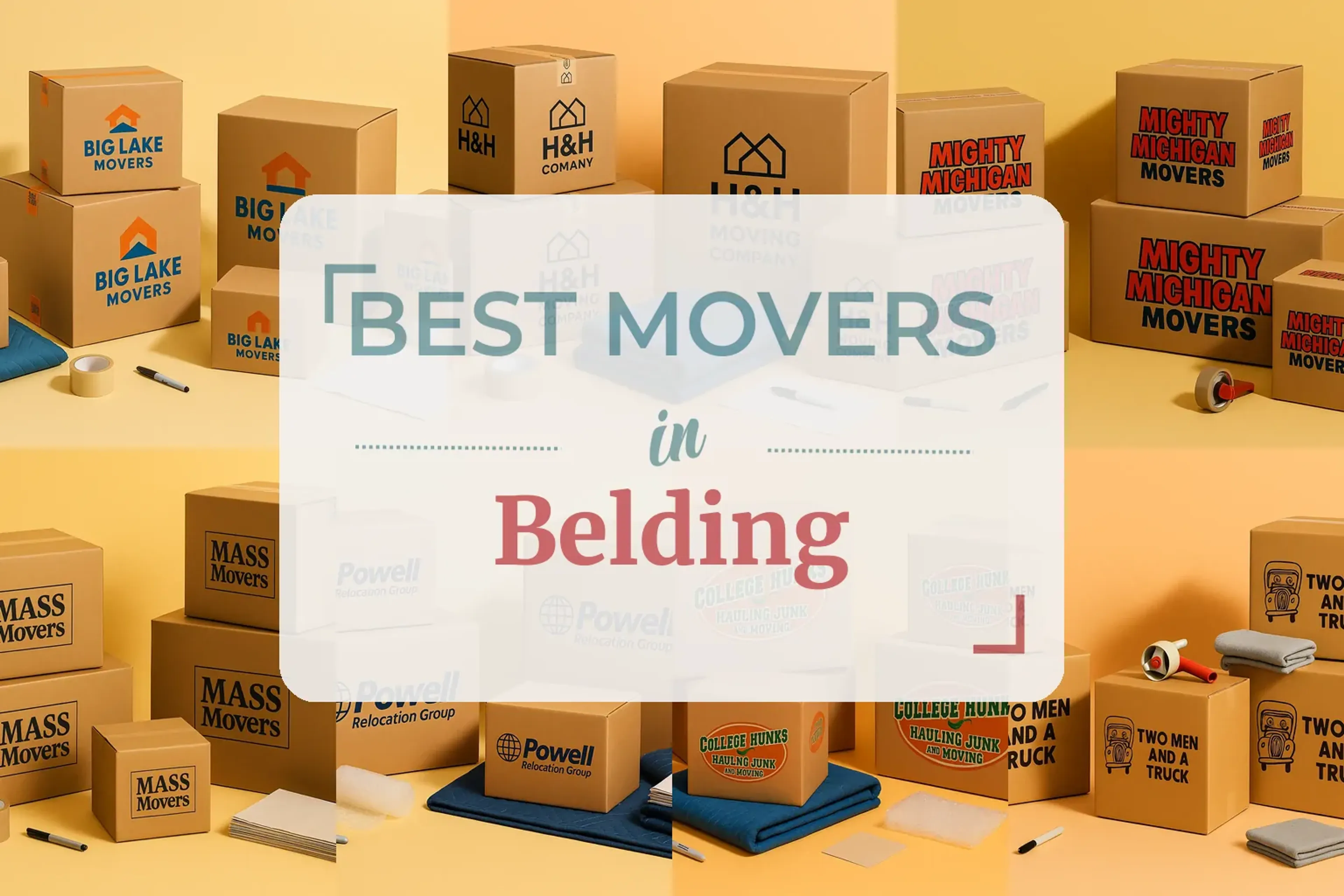 Side-by-side comparison of Belding moving companies