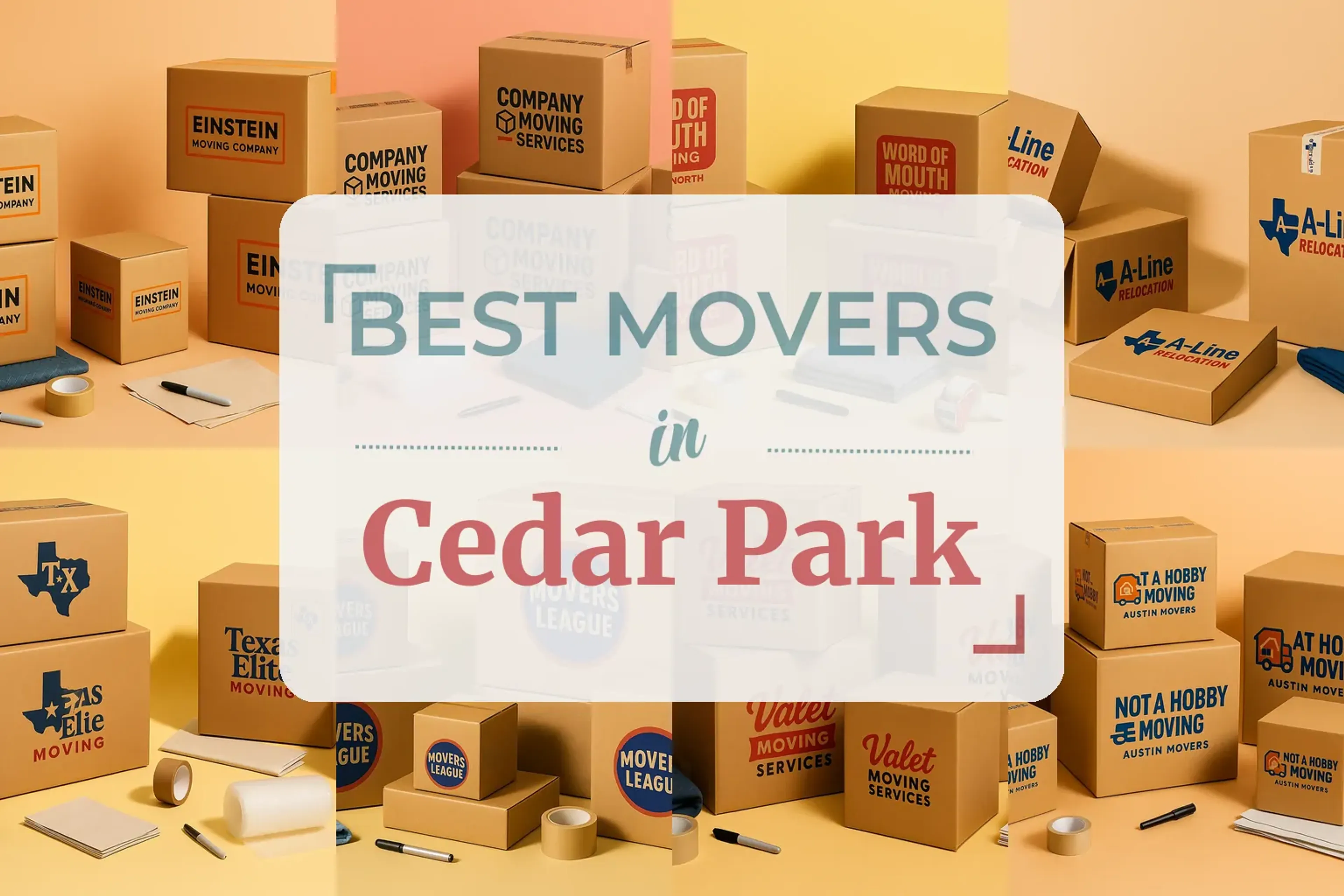 Side-by-side comparison of Cedar Park moving companies