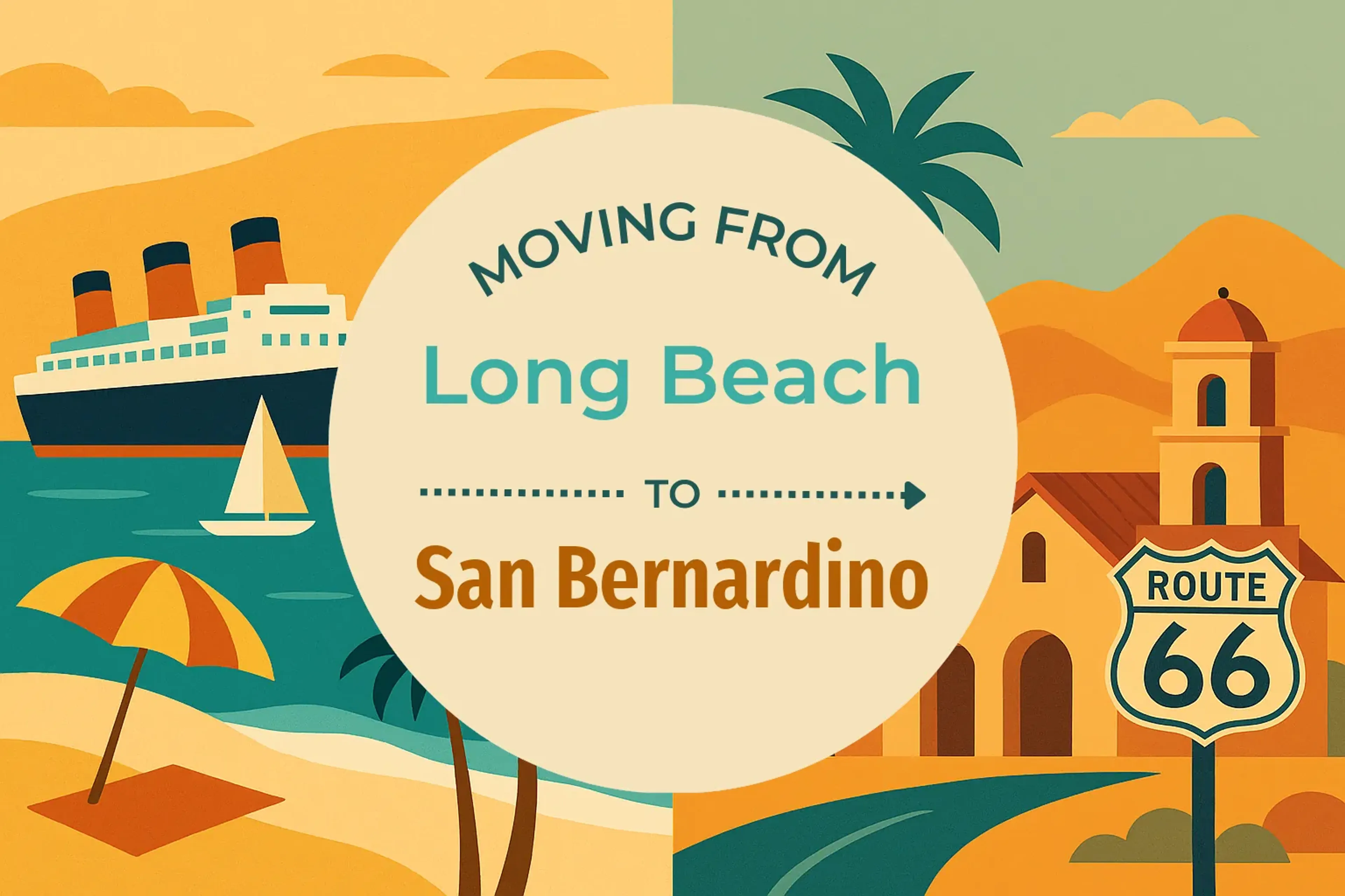 Side-by-side comparison of Long Beach to San Bernardino moving companies