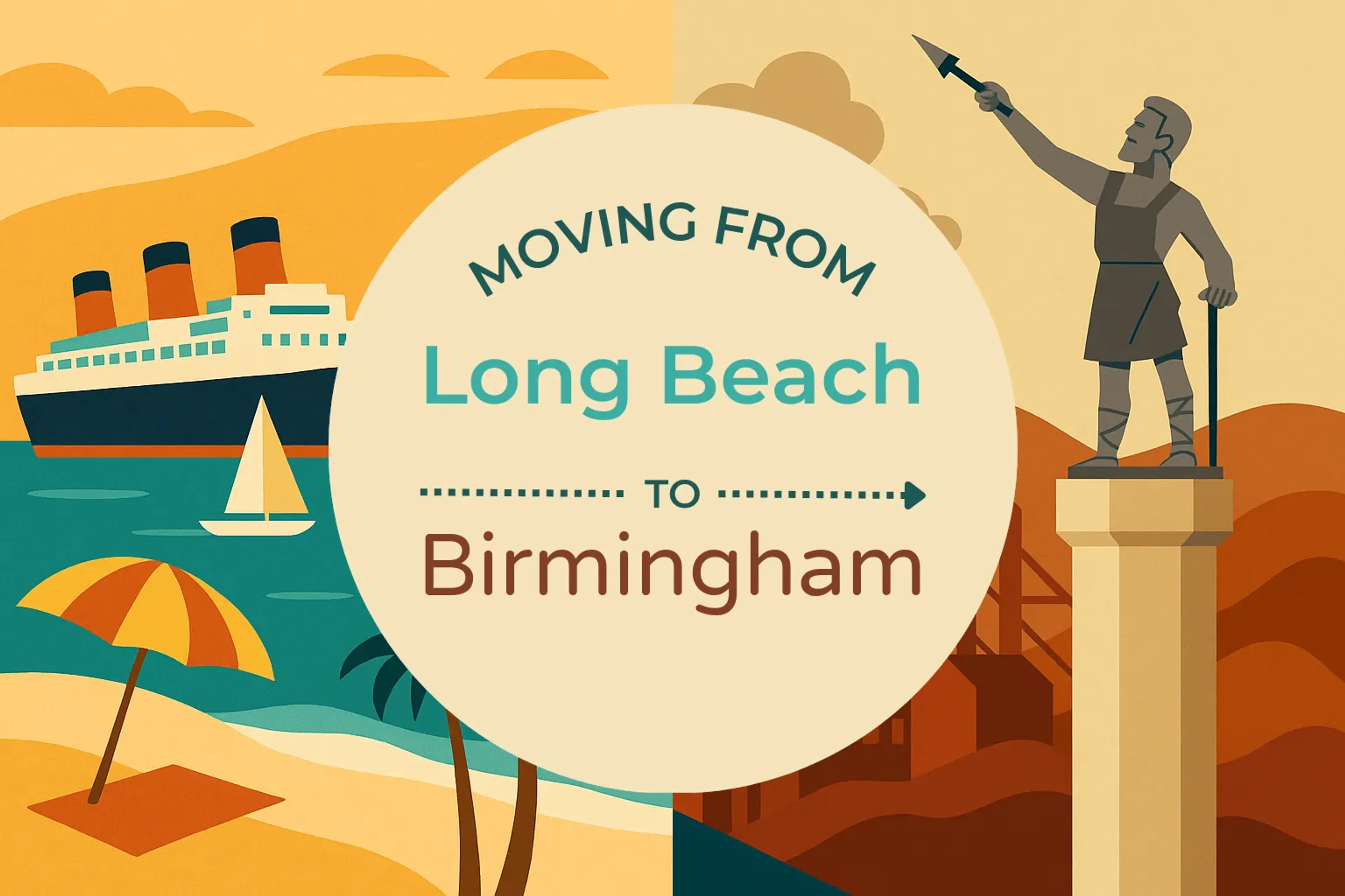 Side-by-side comparison of Long Beach to Birmingham moving companies