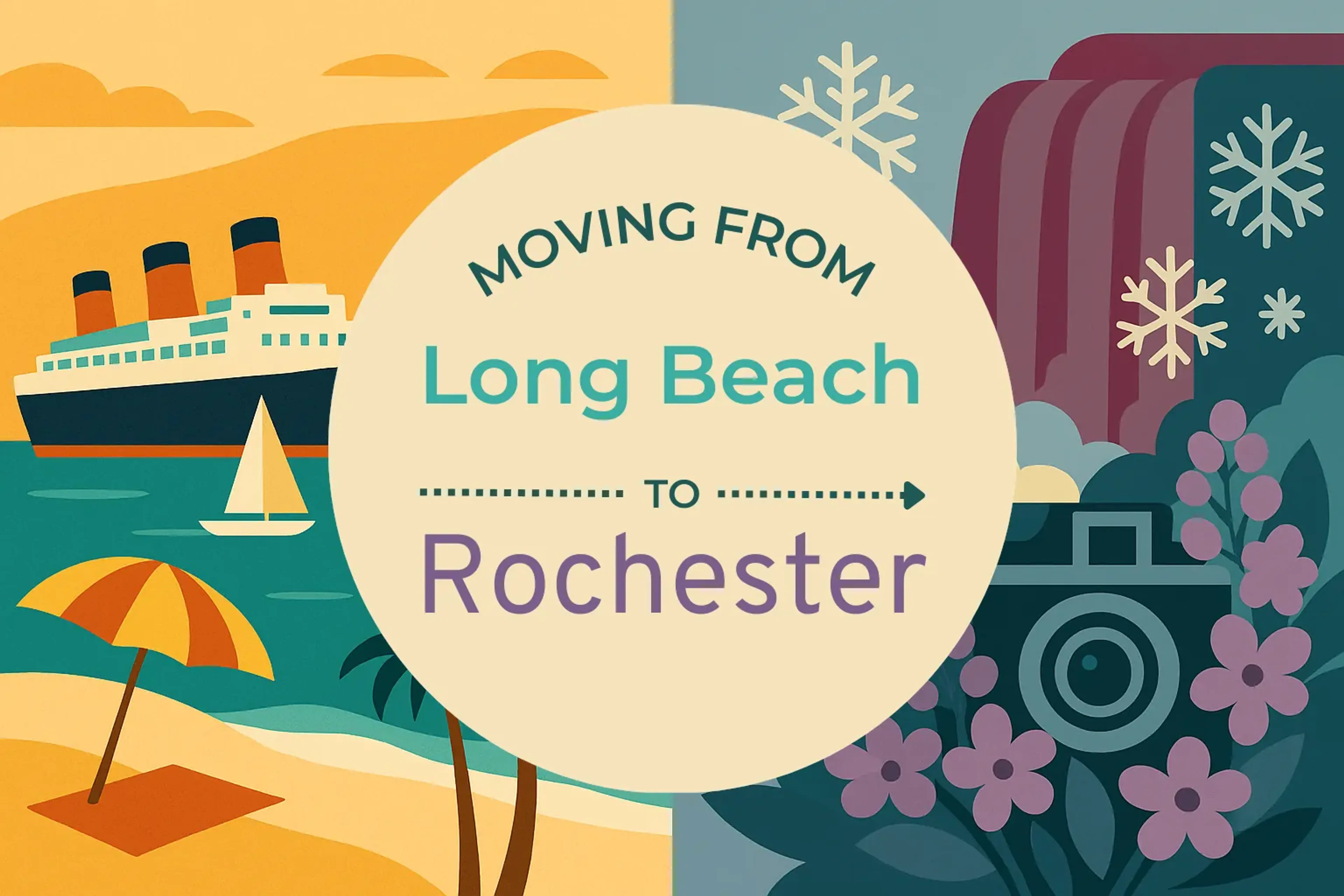 Side-by-side comparison of Long Beach to Rochester moving companies