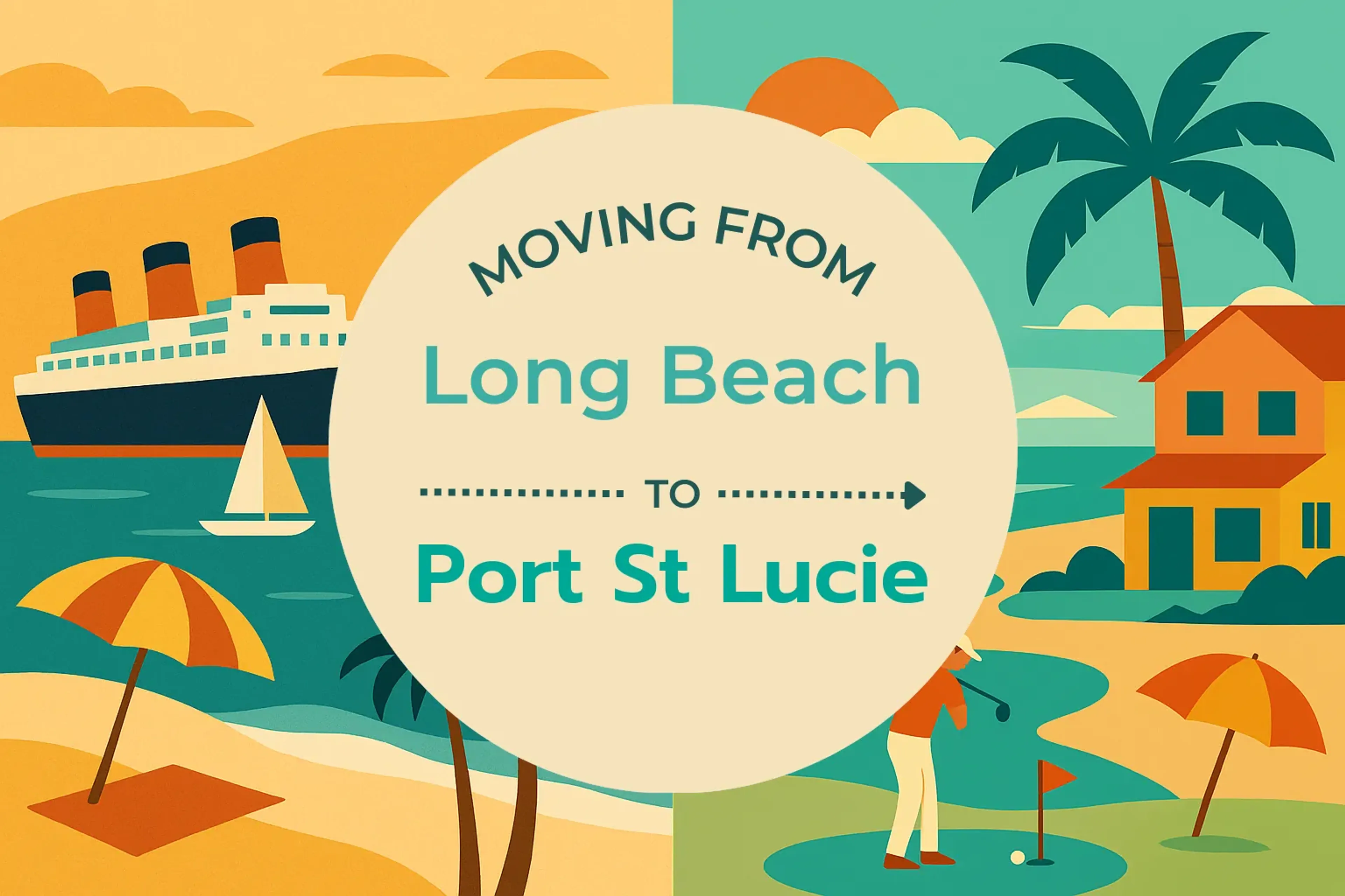 Side-by-side comparison of Long Beach to Port St. Lucie moving companies
