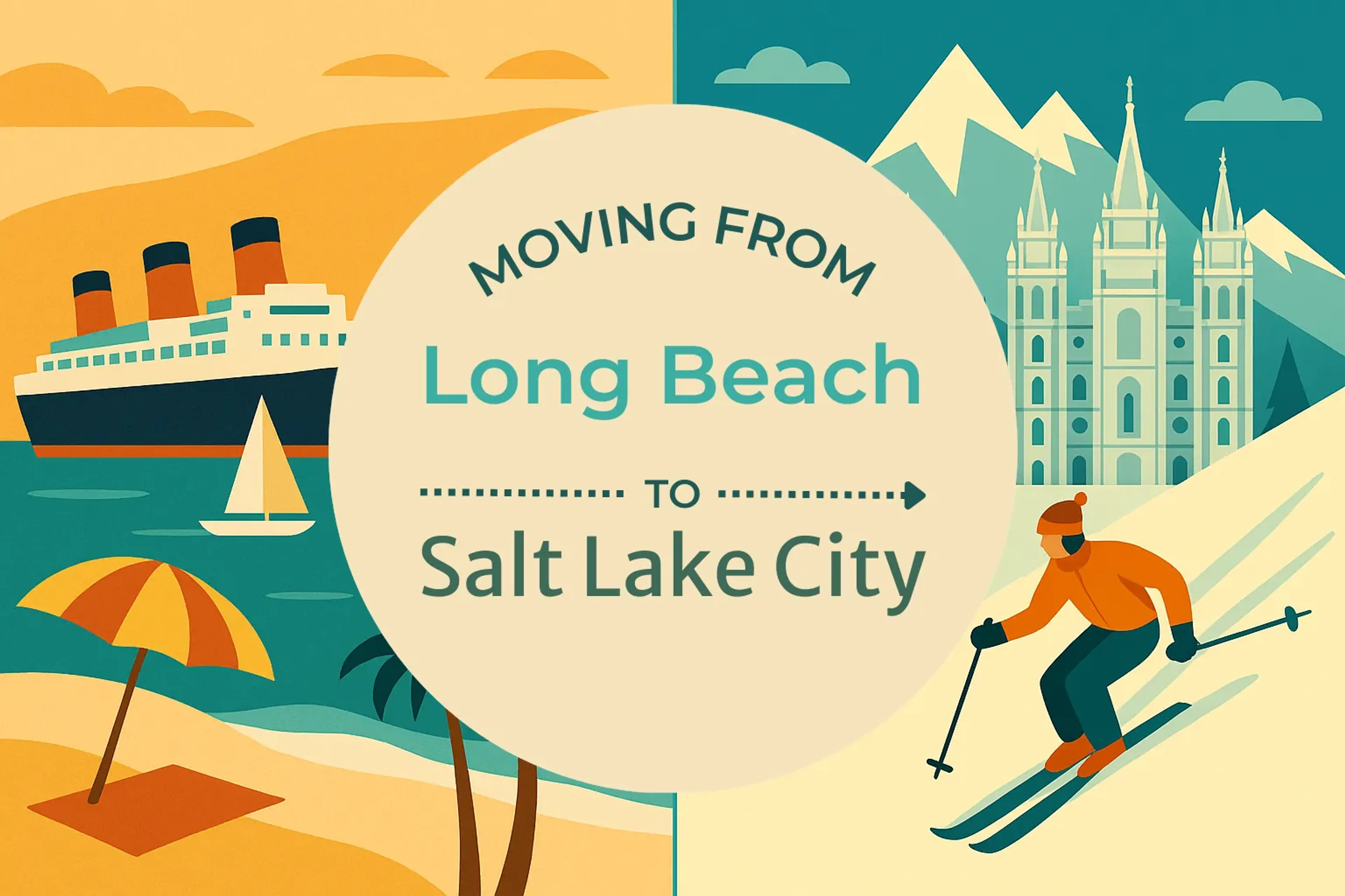 Side-by-side comparison of Long Beach to Salt Lake City moving companies
