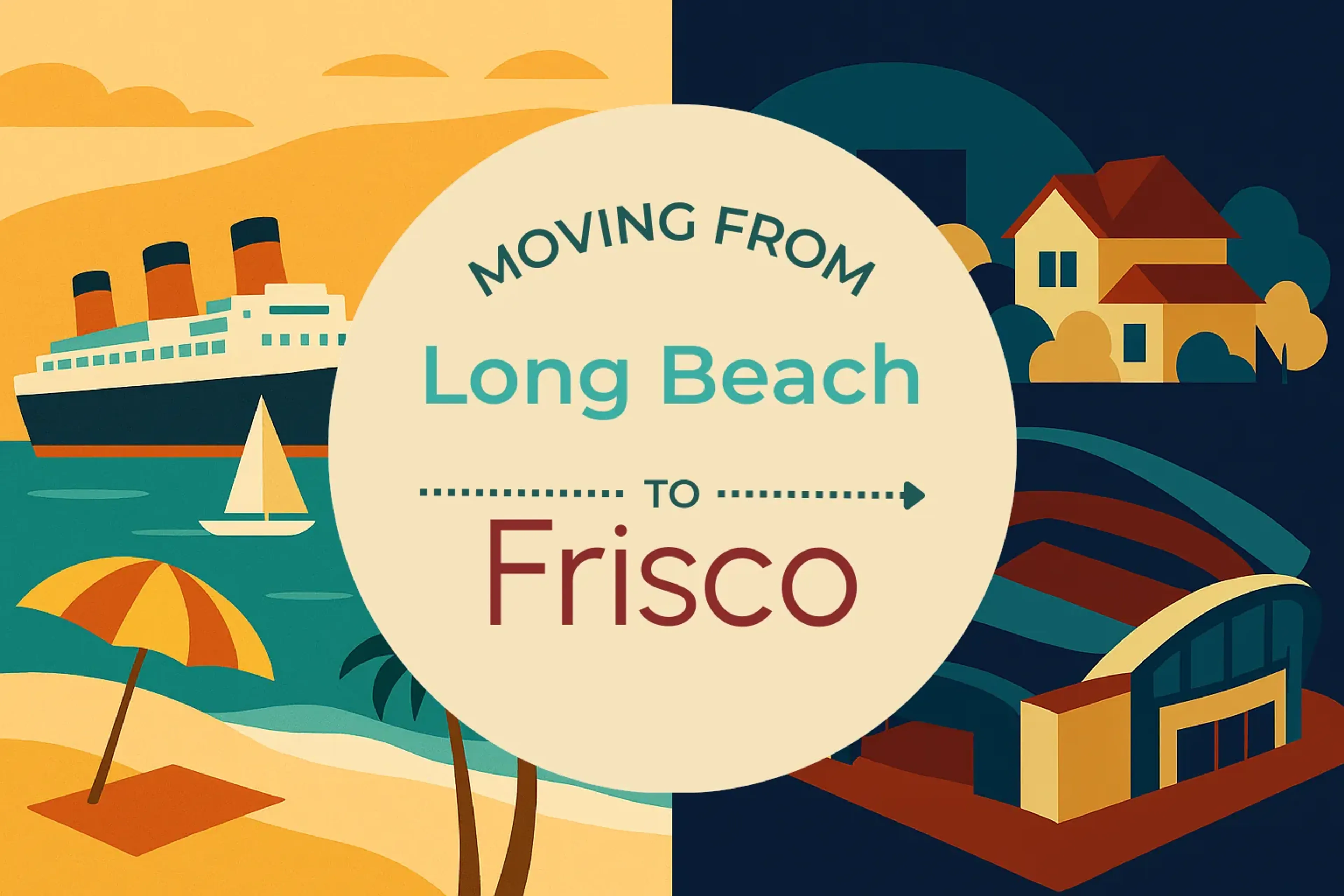 Side-by-side comparison of Long Beach to Frisco moving companies
