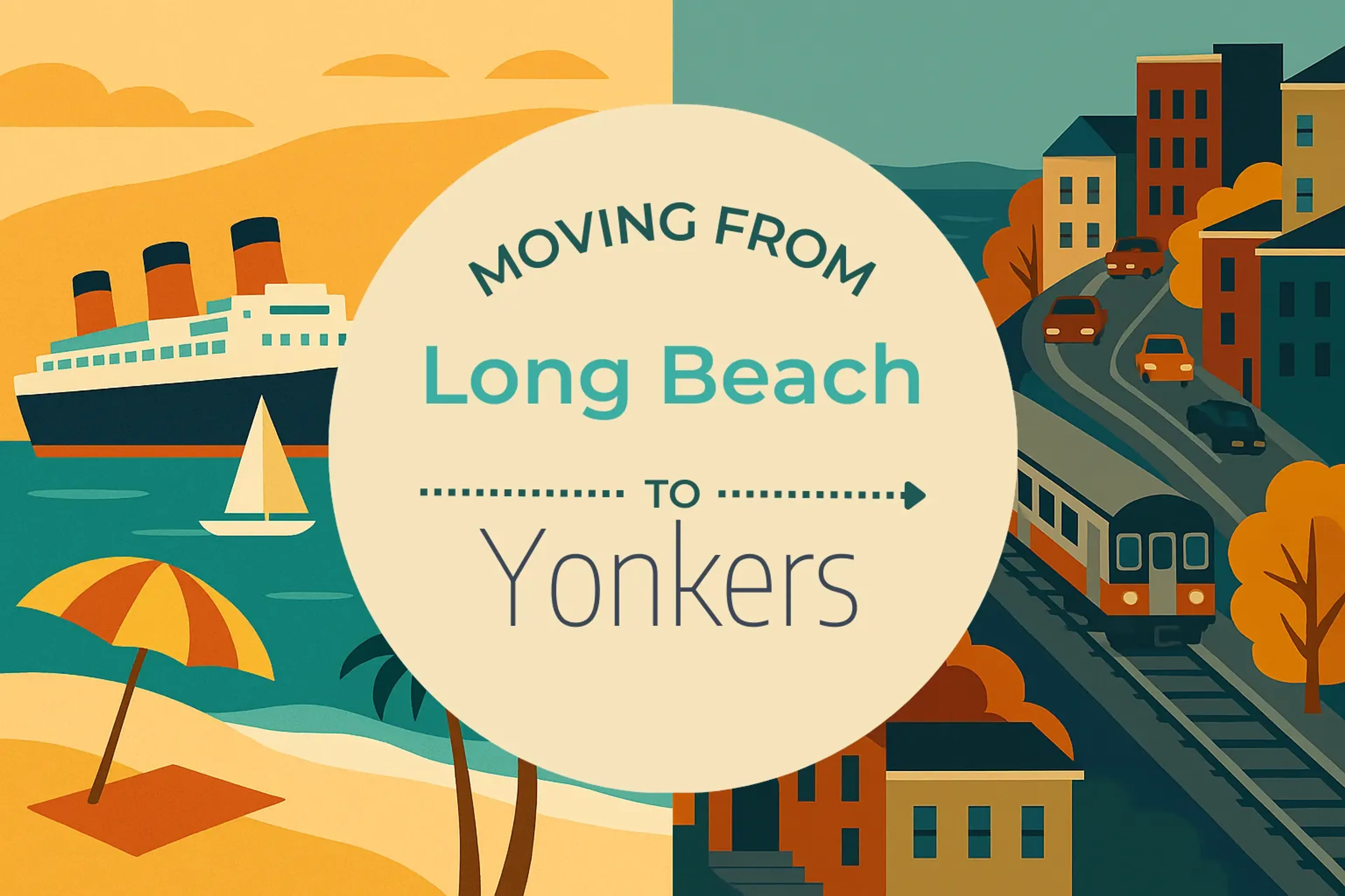 Side-by-side comparison of Long Beach to Yonkers moving companies