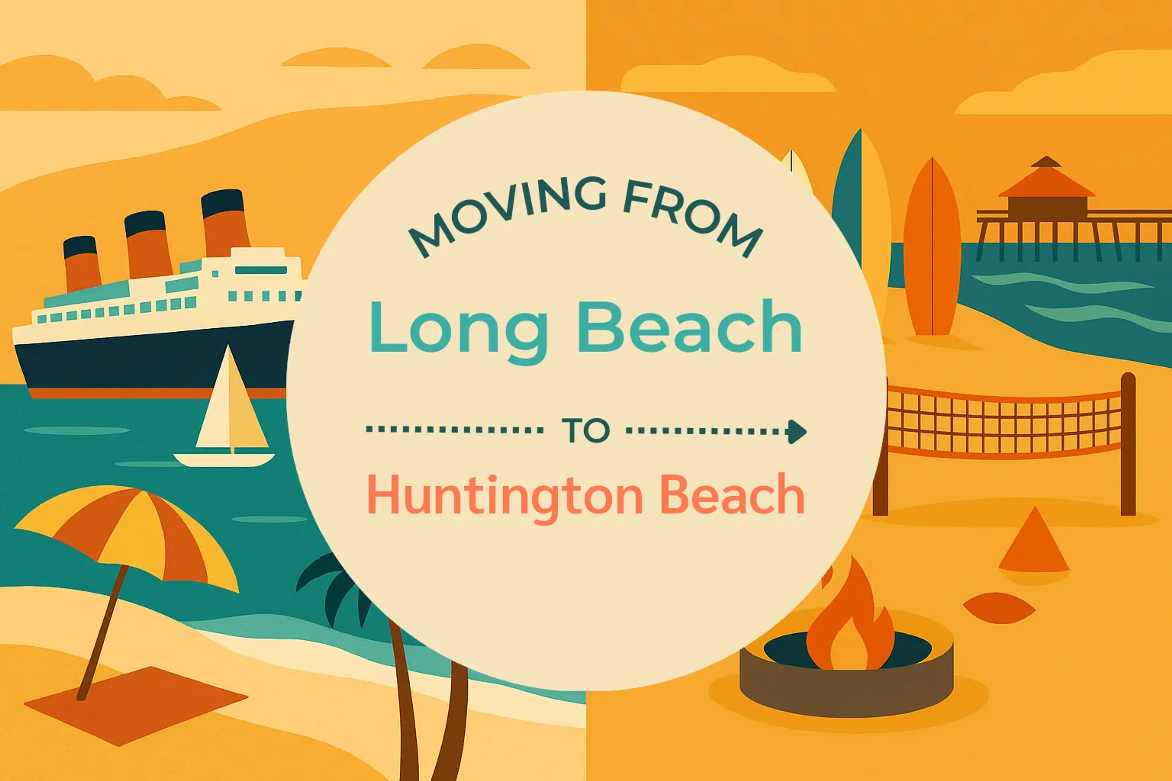 Side-by-side comparison of Long Beach to Huntington Beach moving companies