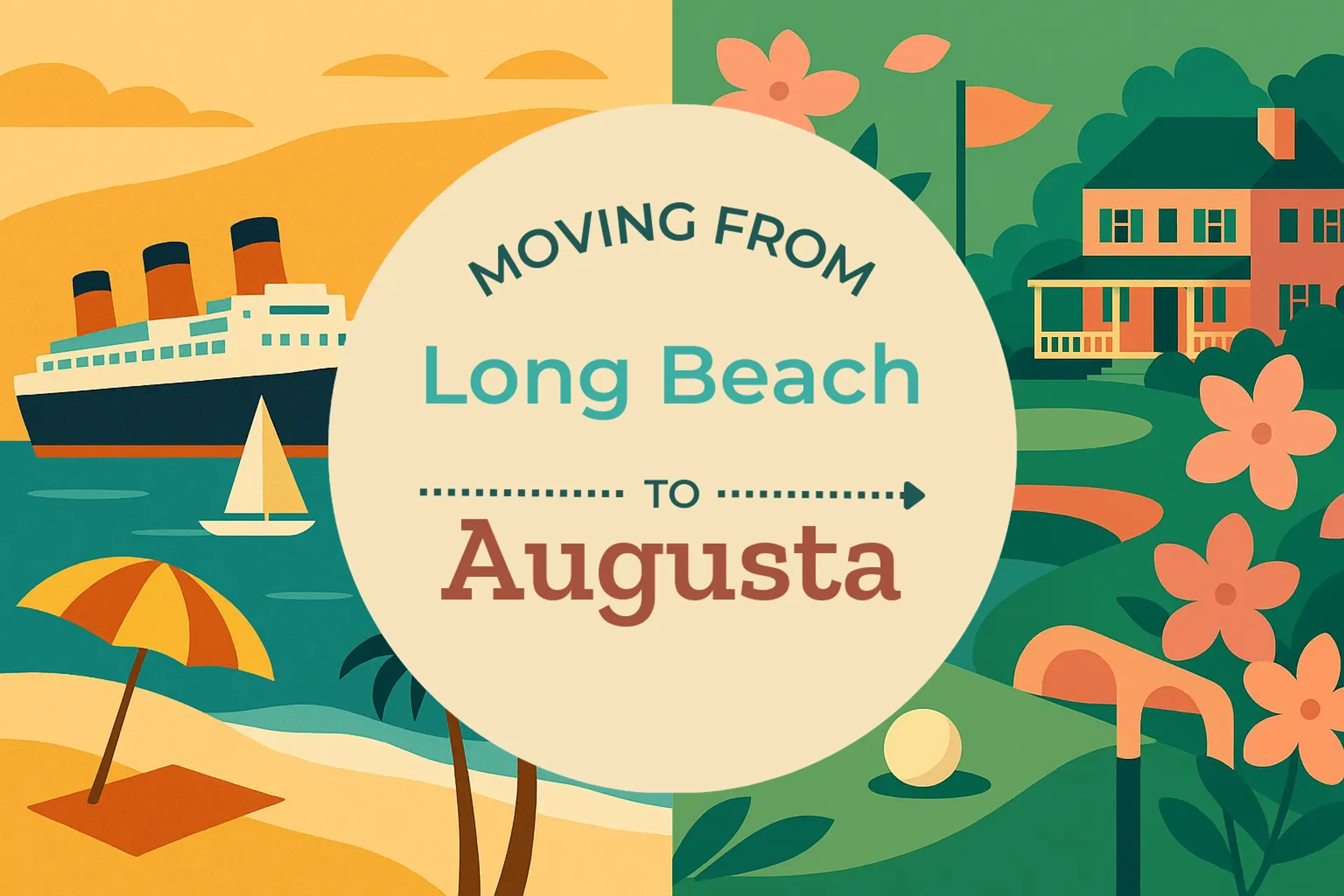 Side-by-side comparison of Long Beach to Augusta moving companies
