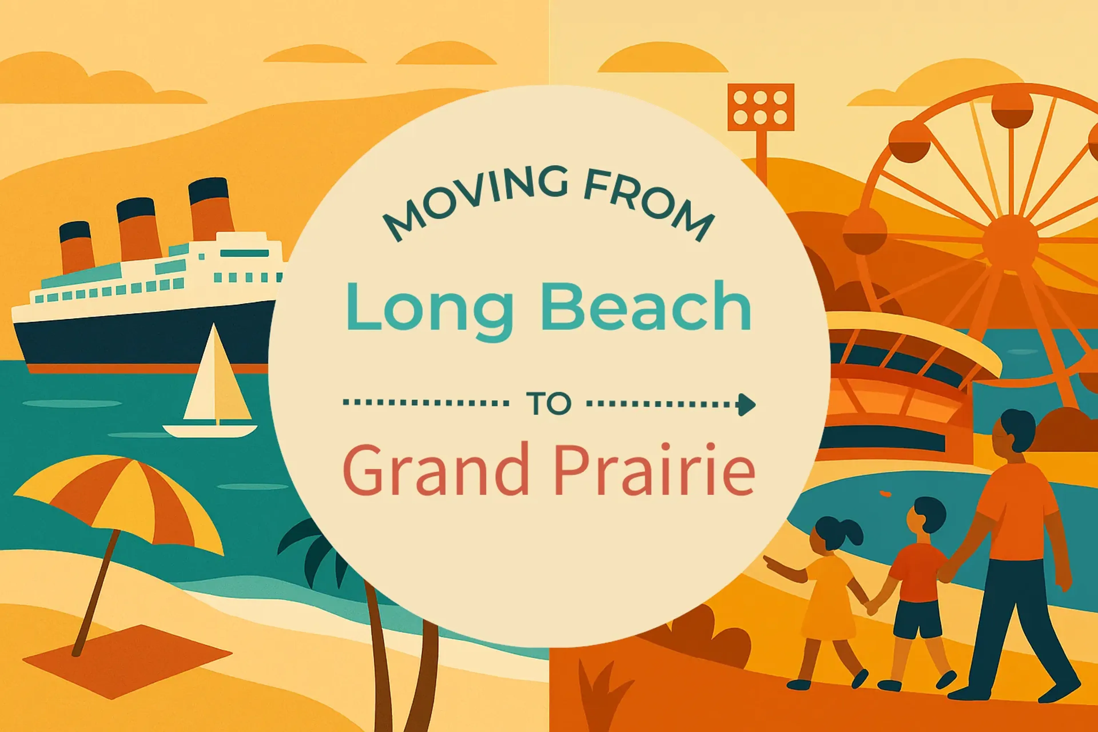 Side-by-side comparison of Long Beach to Grand Prairie moving companies