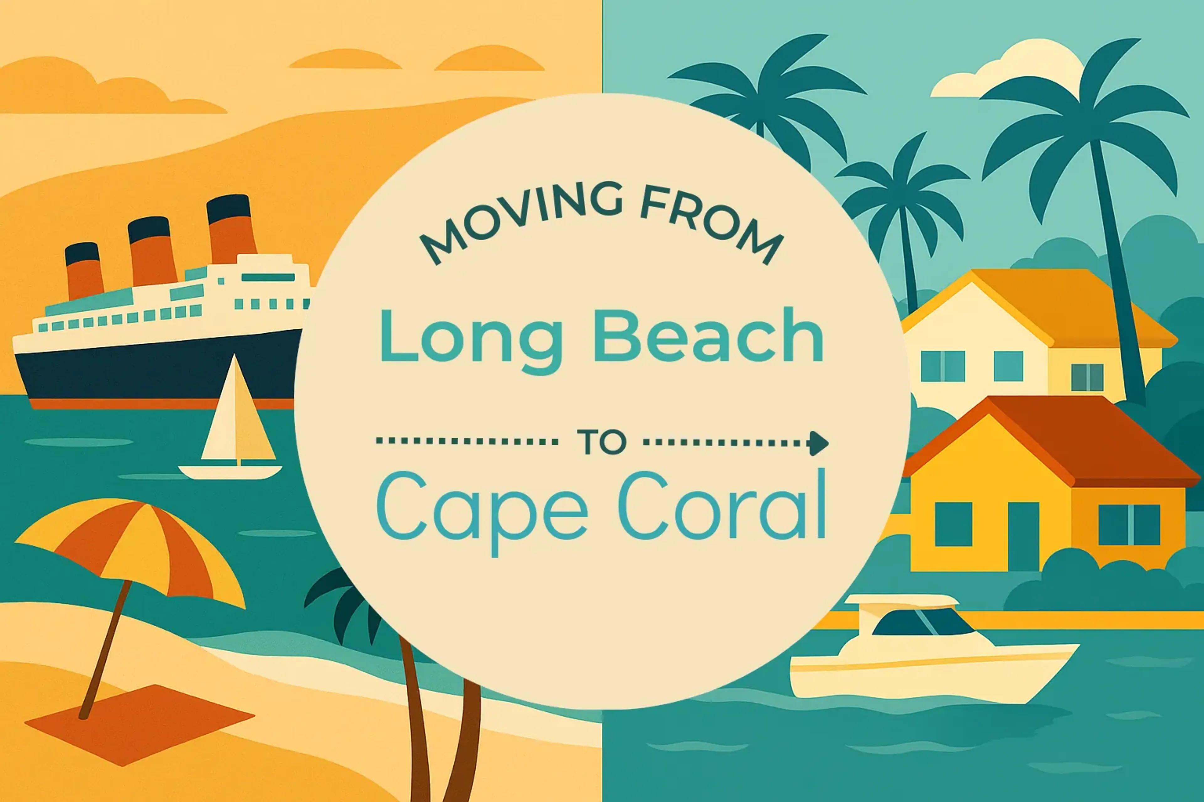 Side-by-side comparison of Long Beach to Cape Coral moving companies