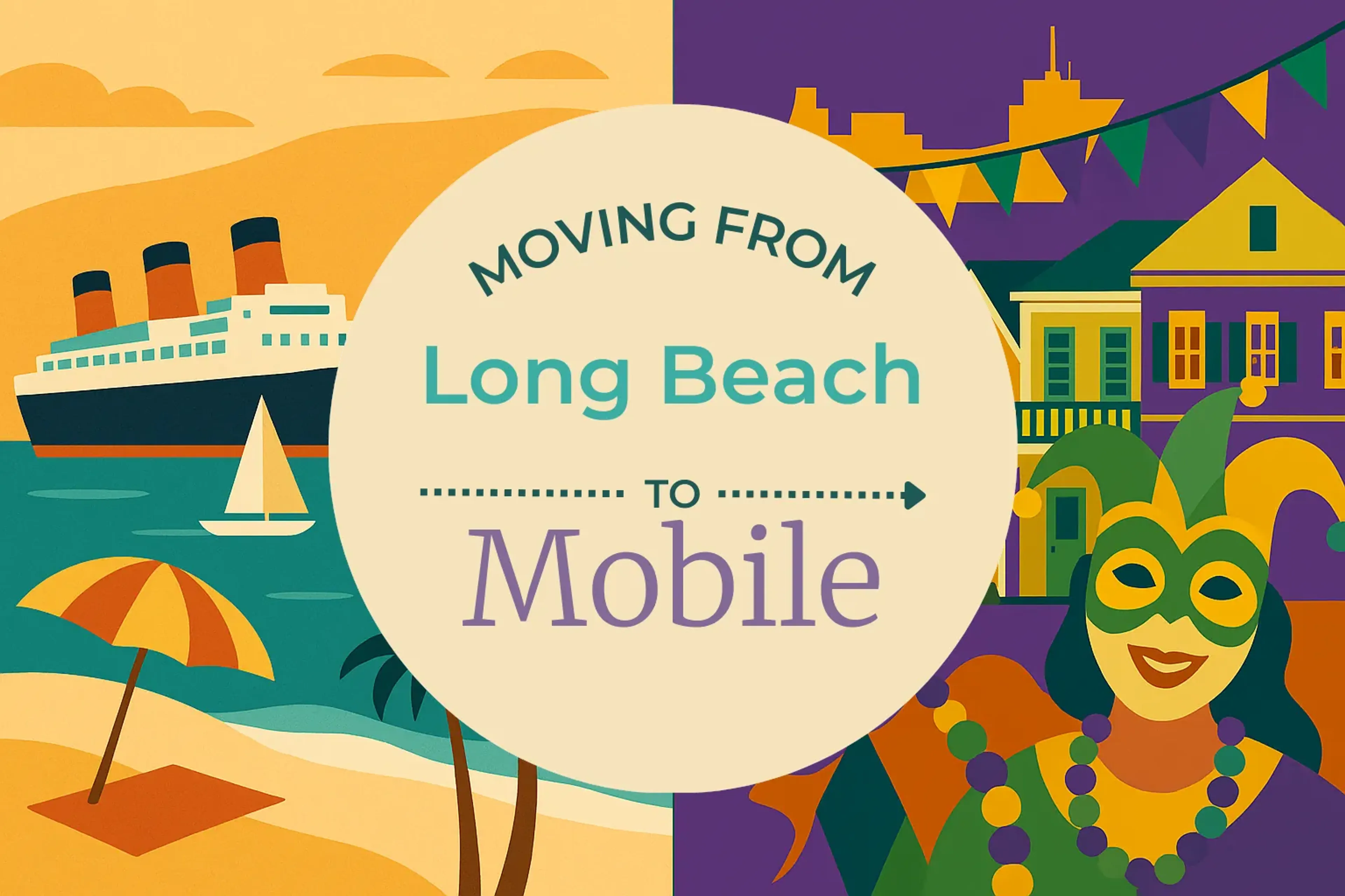 Side-by-side comparison of Long Beach to Mobile moving companies
