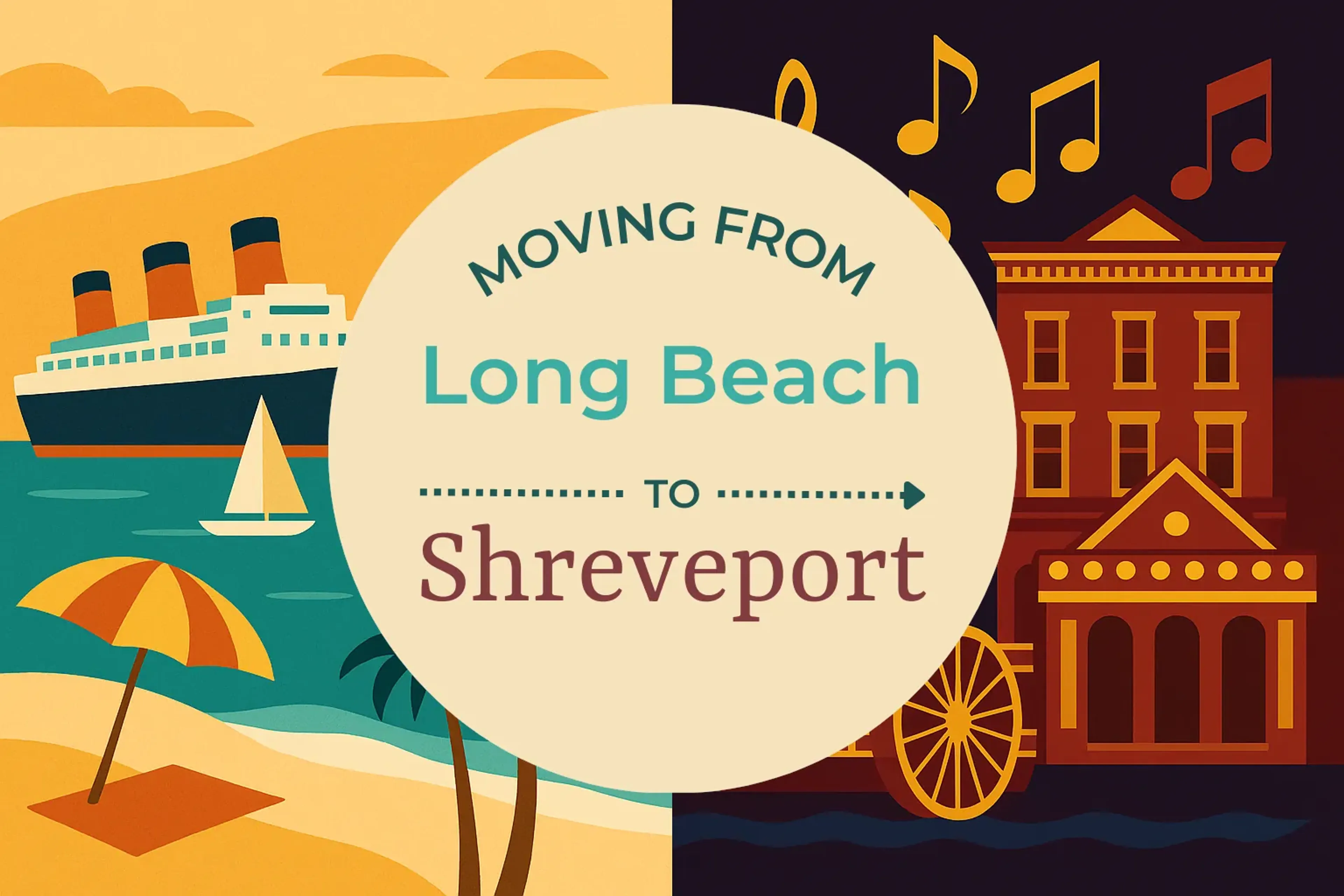 Side-by-side comparison of Long Beach to Shreveport moving companies