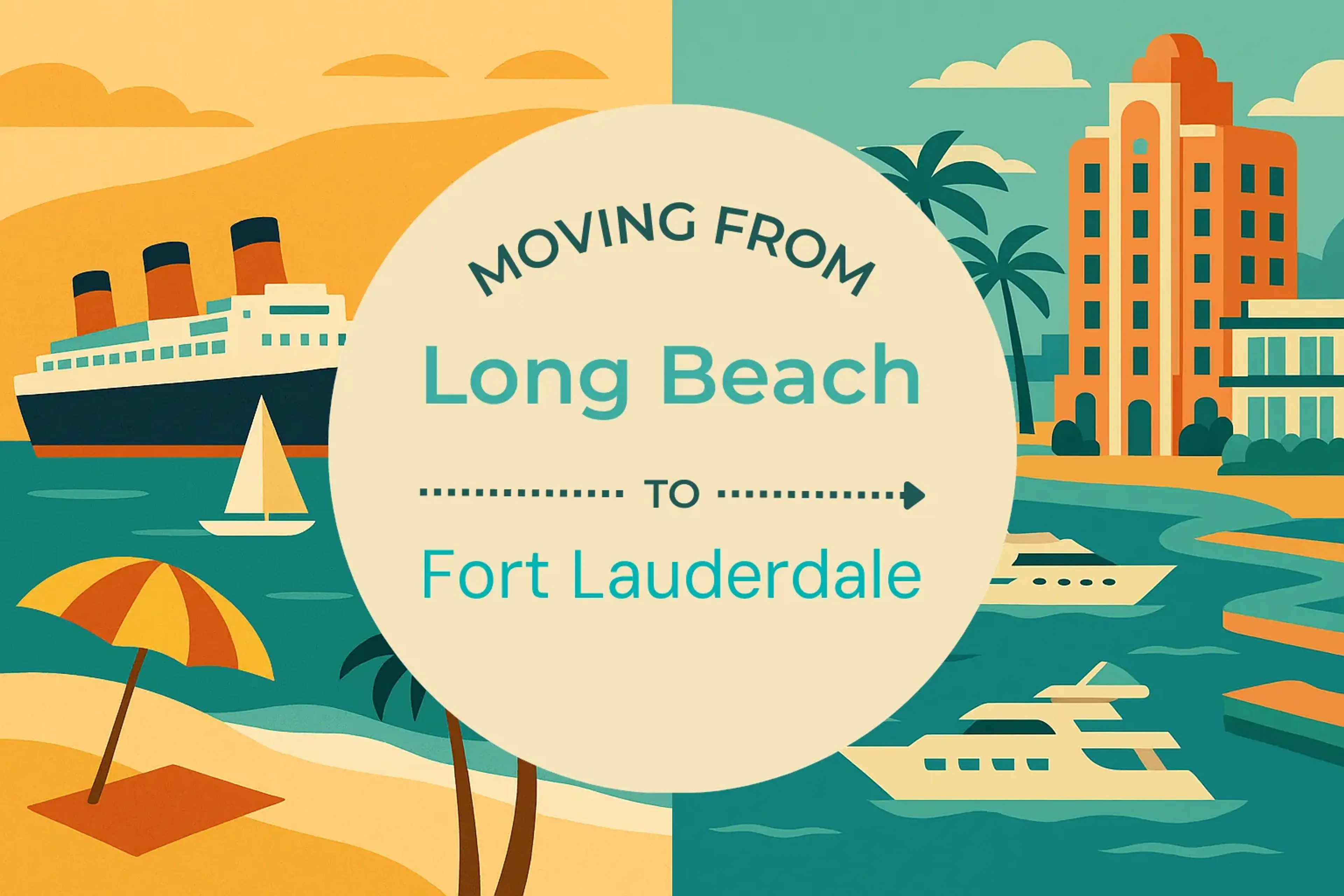 Side-by-side comparison of Long Beach to Fort Lauderdale moving companies