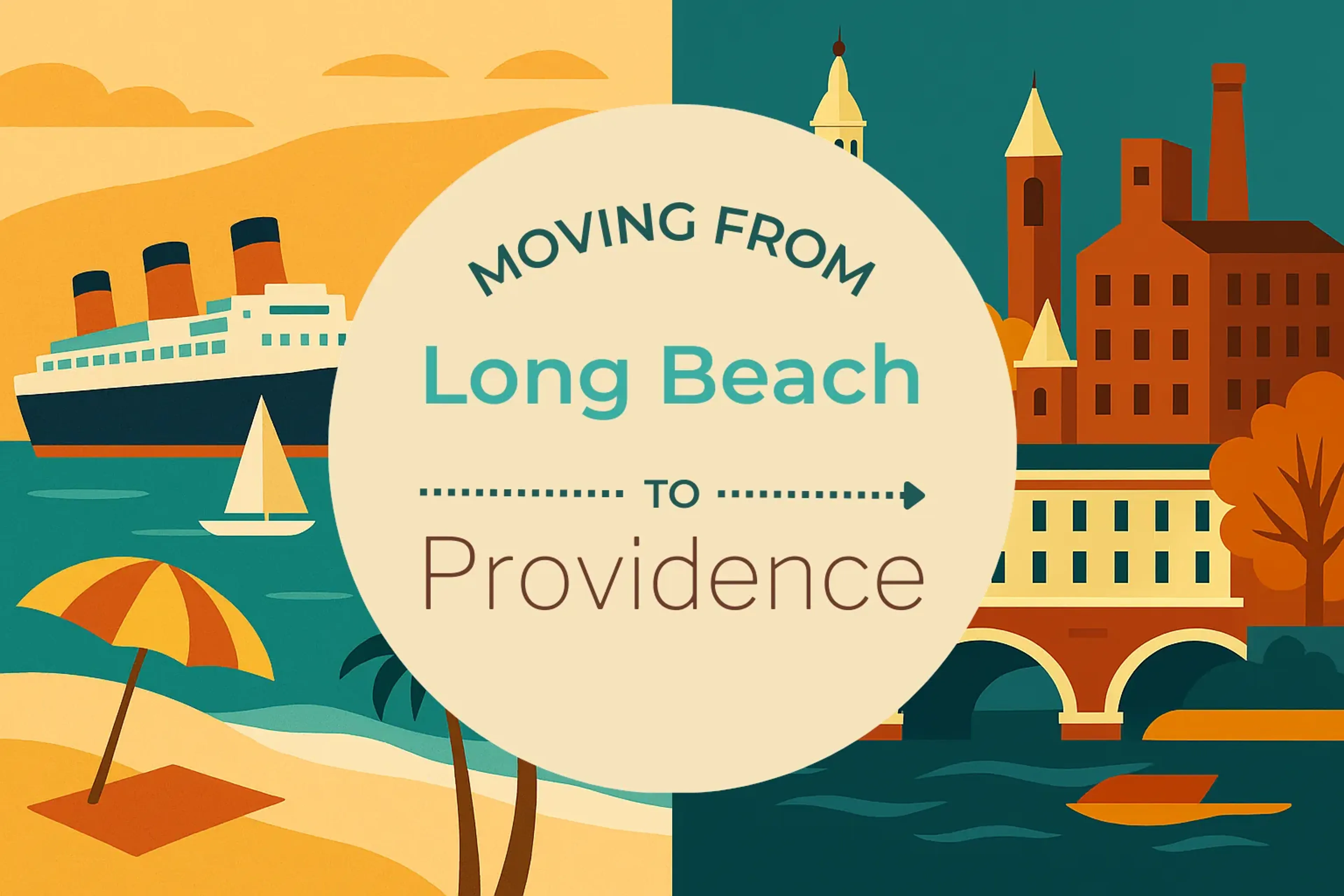 Side-by-side comparison of Long Beach to Providence moving companies