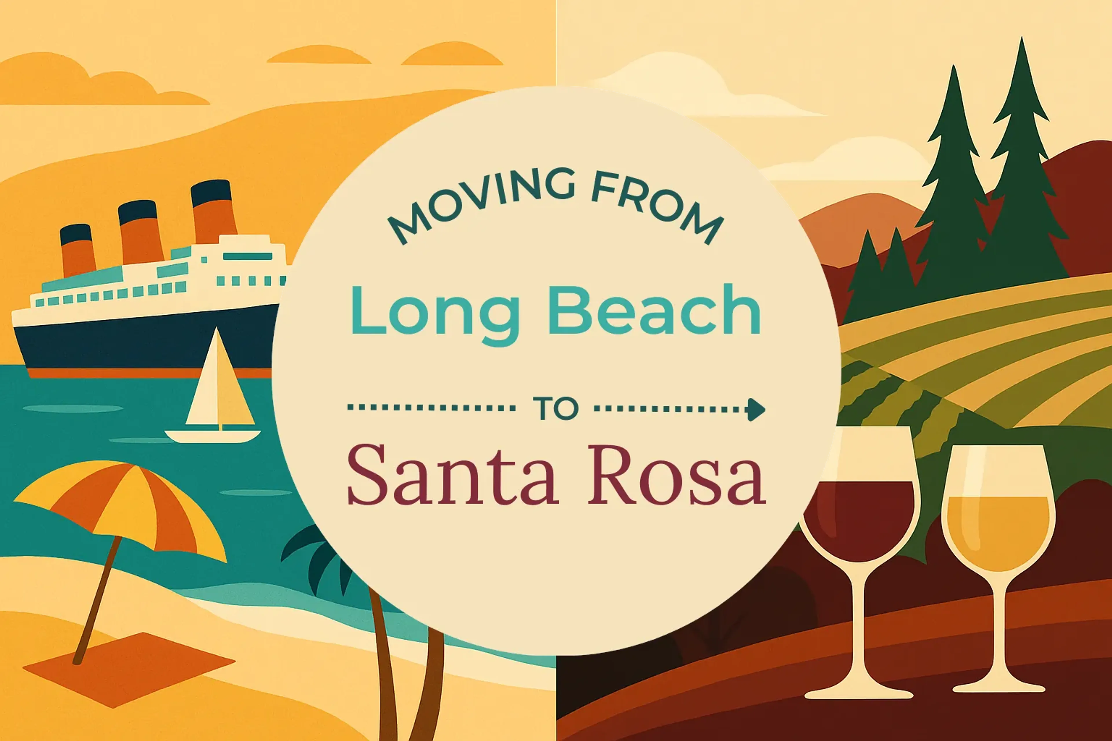 Side-by-side comparison of Long Beach to Santa Rosa moving companies