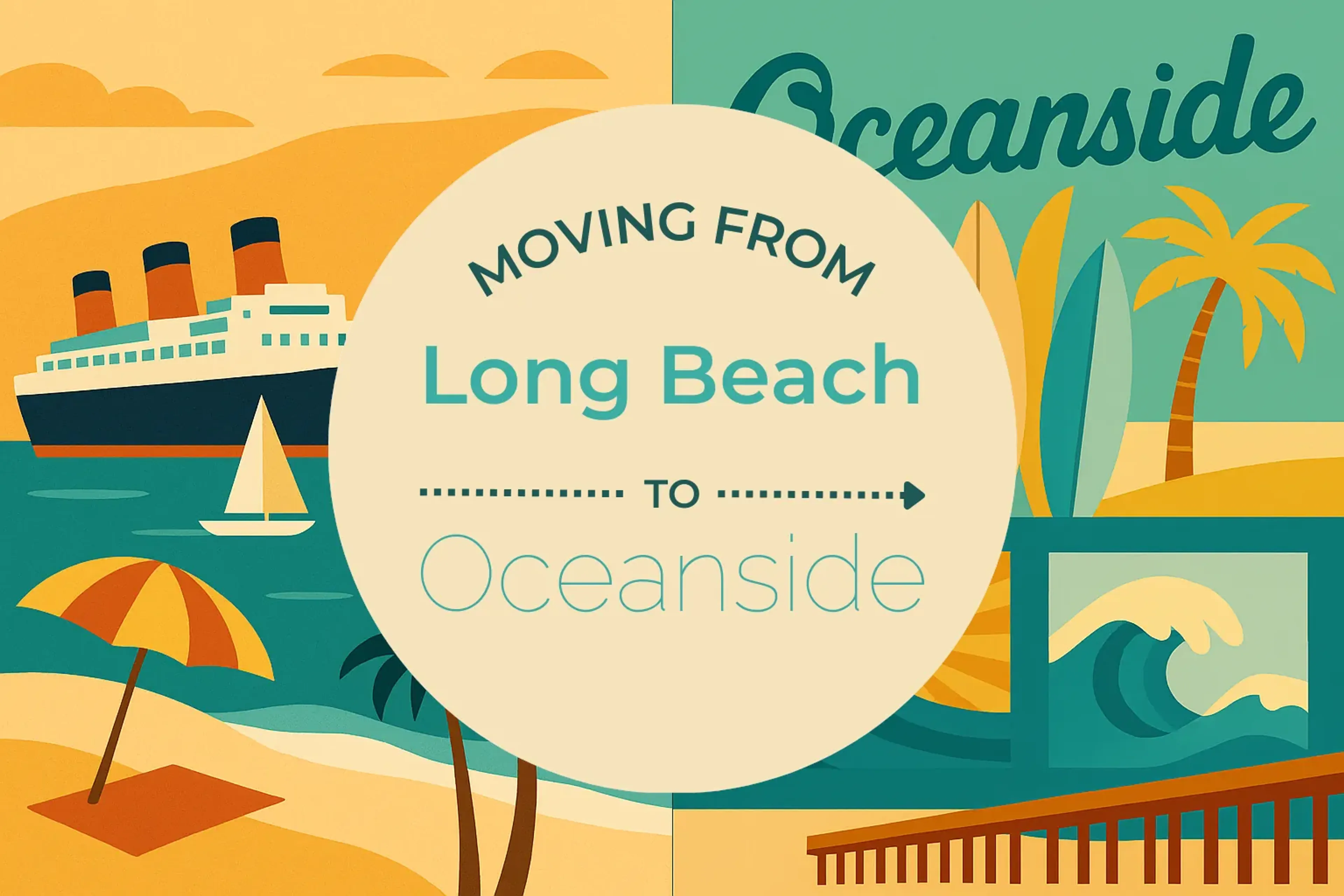Side-by-side comparison of Long Beach to Oceanside moving companies
