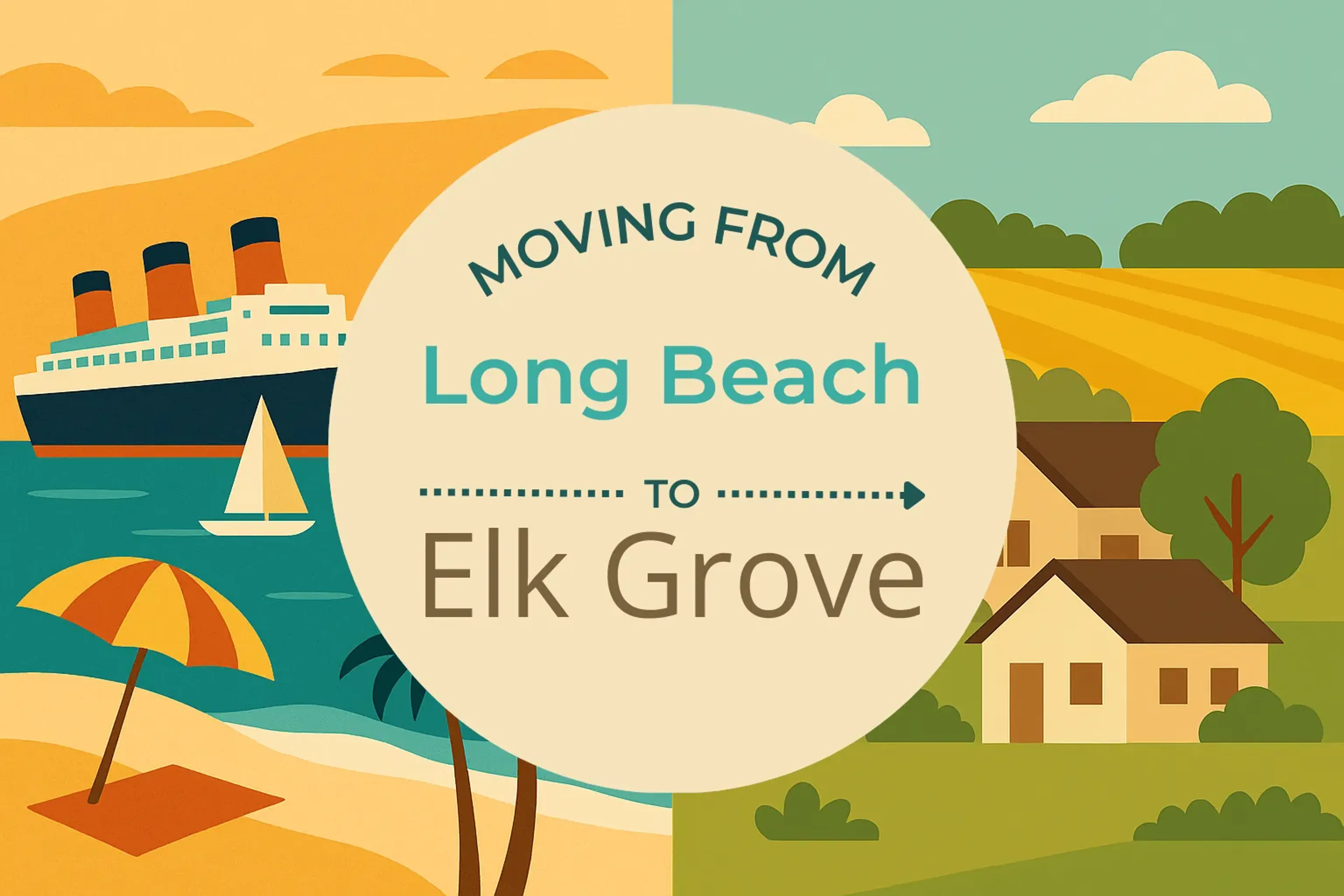 Side-by-side comparison of Long Beach to Elk Grove moving companies