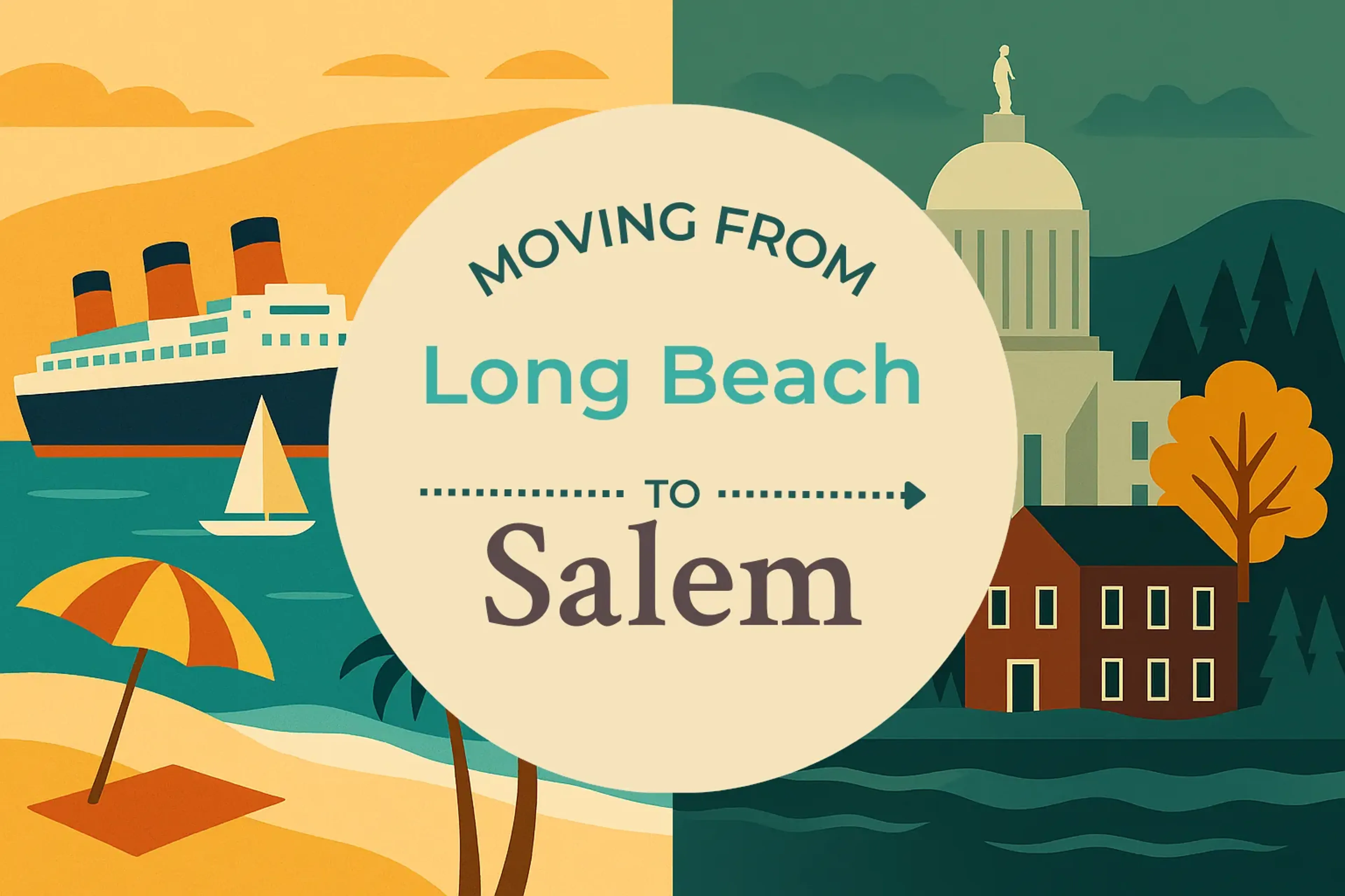 Side-by-side comparison of Long Beach to Salem moving companies