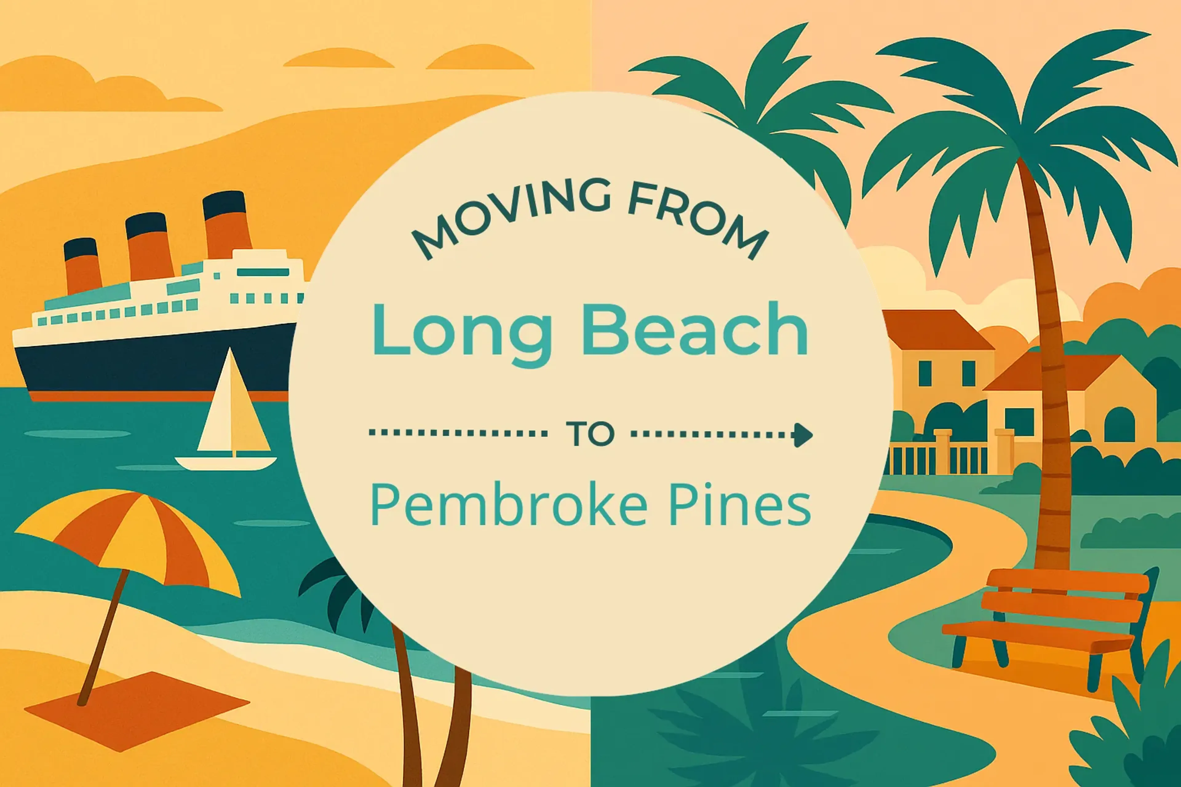 Side-by-side comparison of Long Beach to Pembroke Pines moving companies