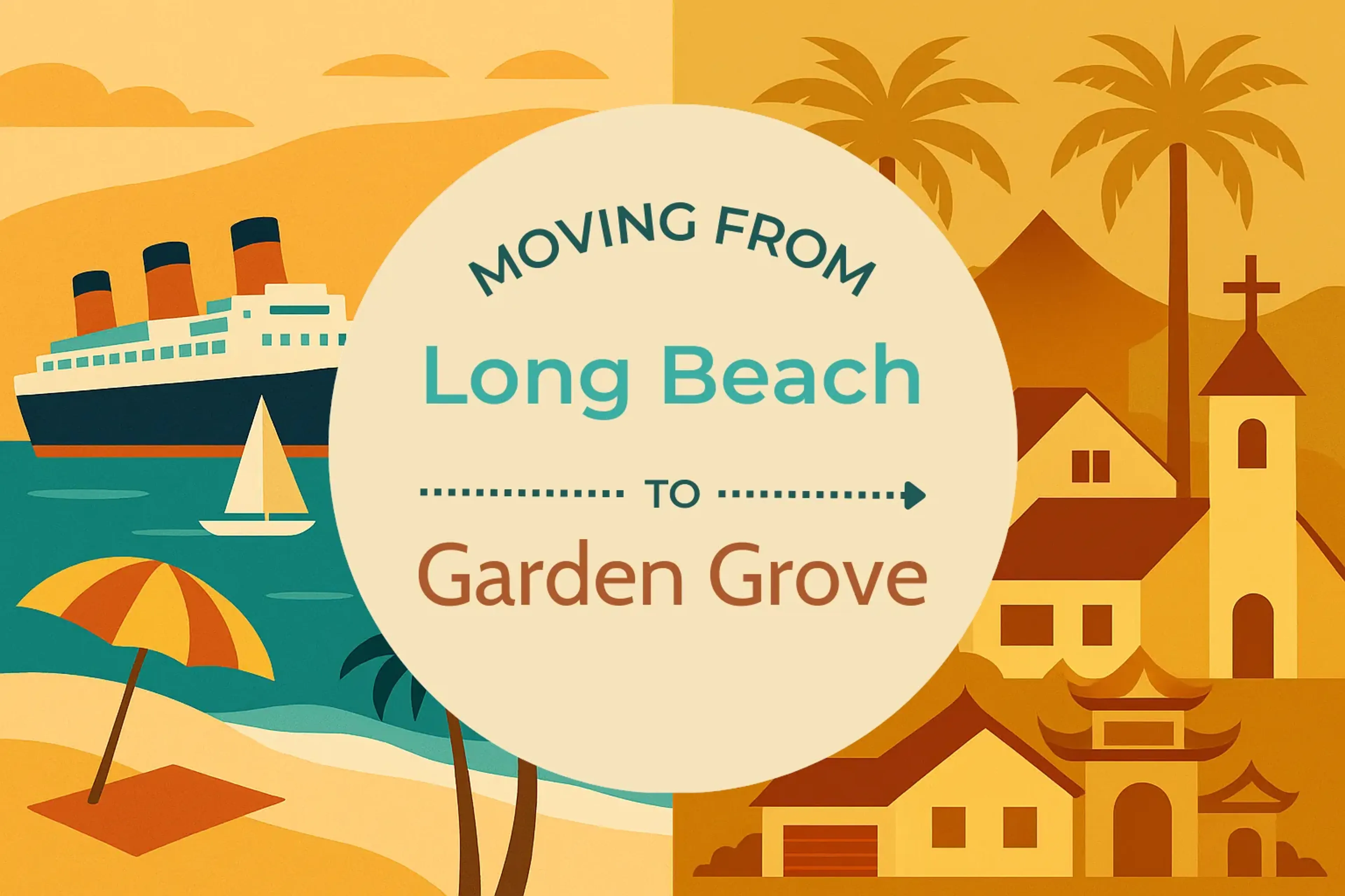 Side-by-side comparison of Long Beach to Garden Grove moving companies