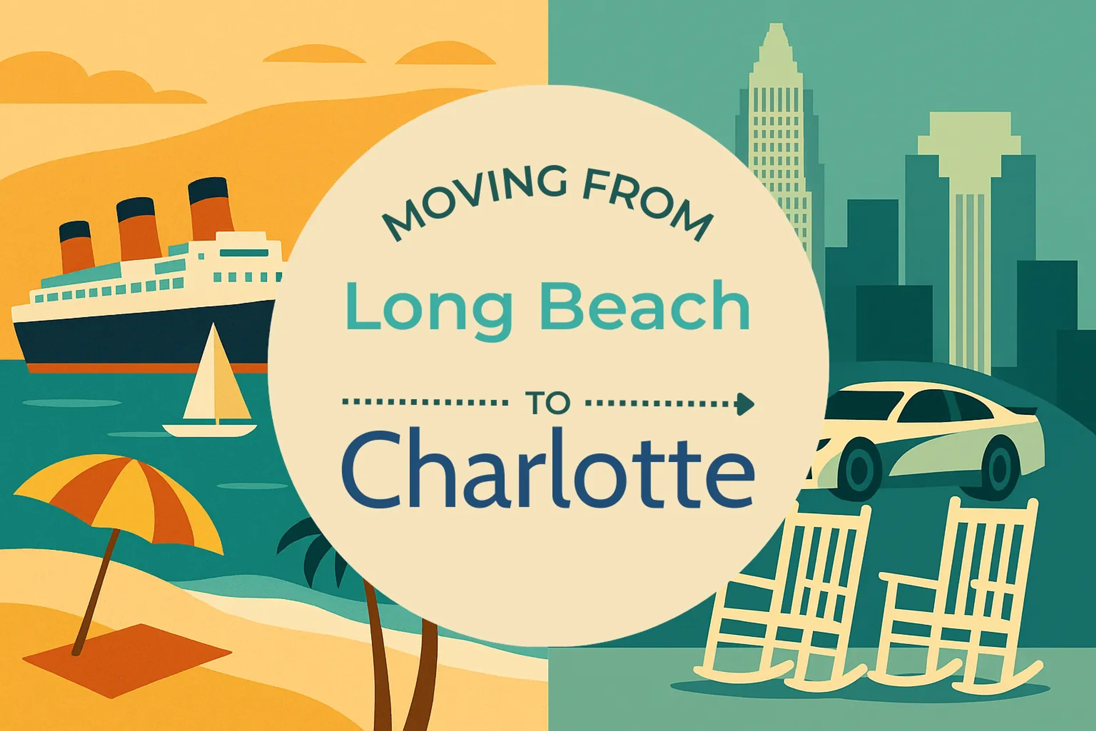 Side-by-side comparison of Long Beach to Charlotte moving companies