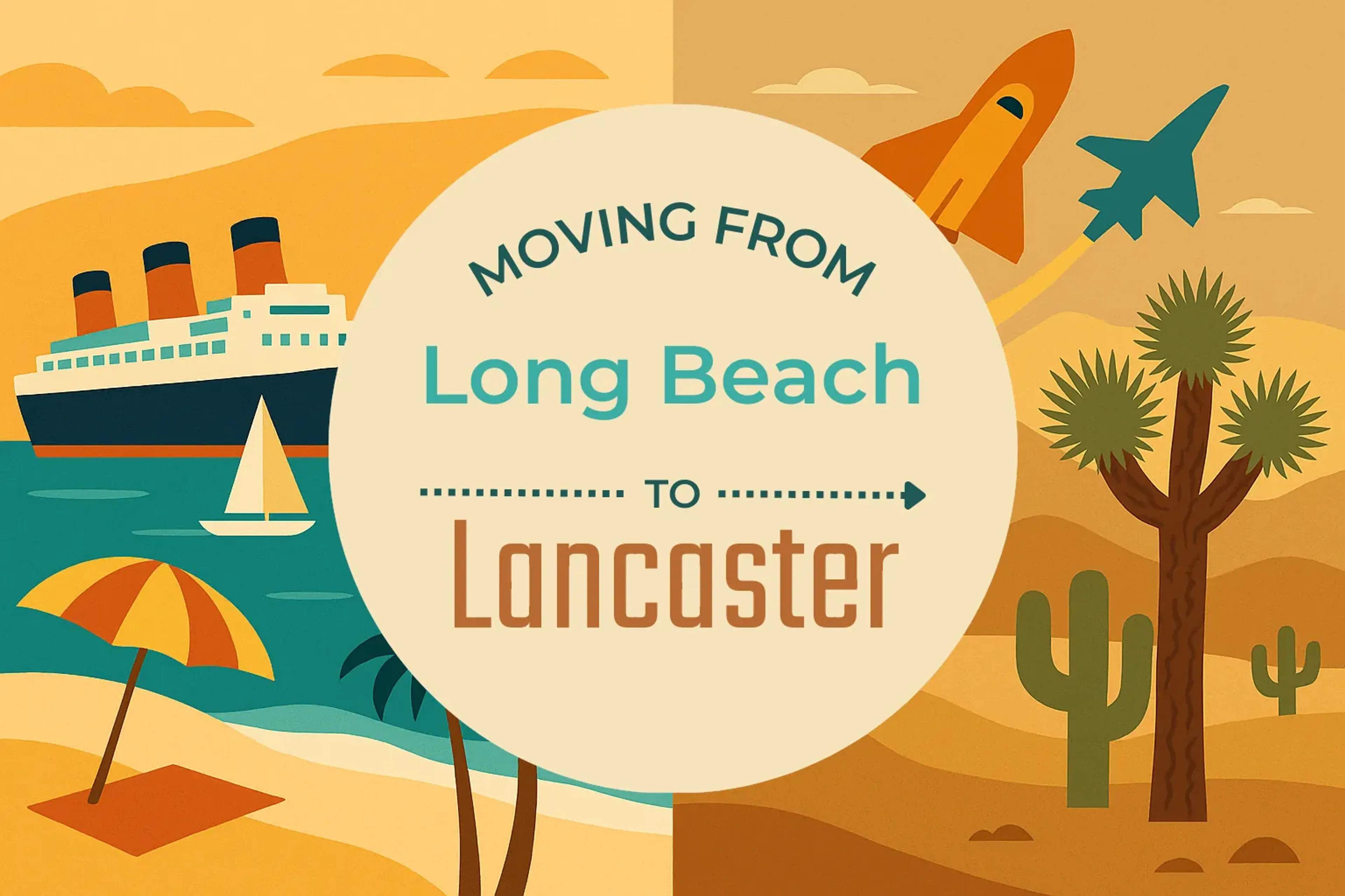 Side-by-side comparison of Long Beach to Lancaster moving companies