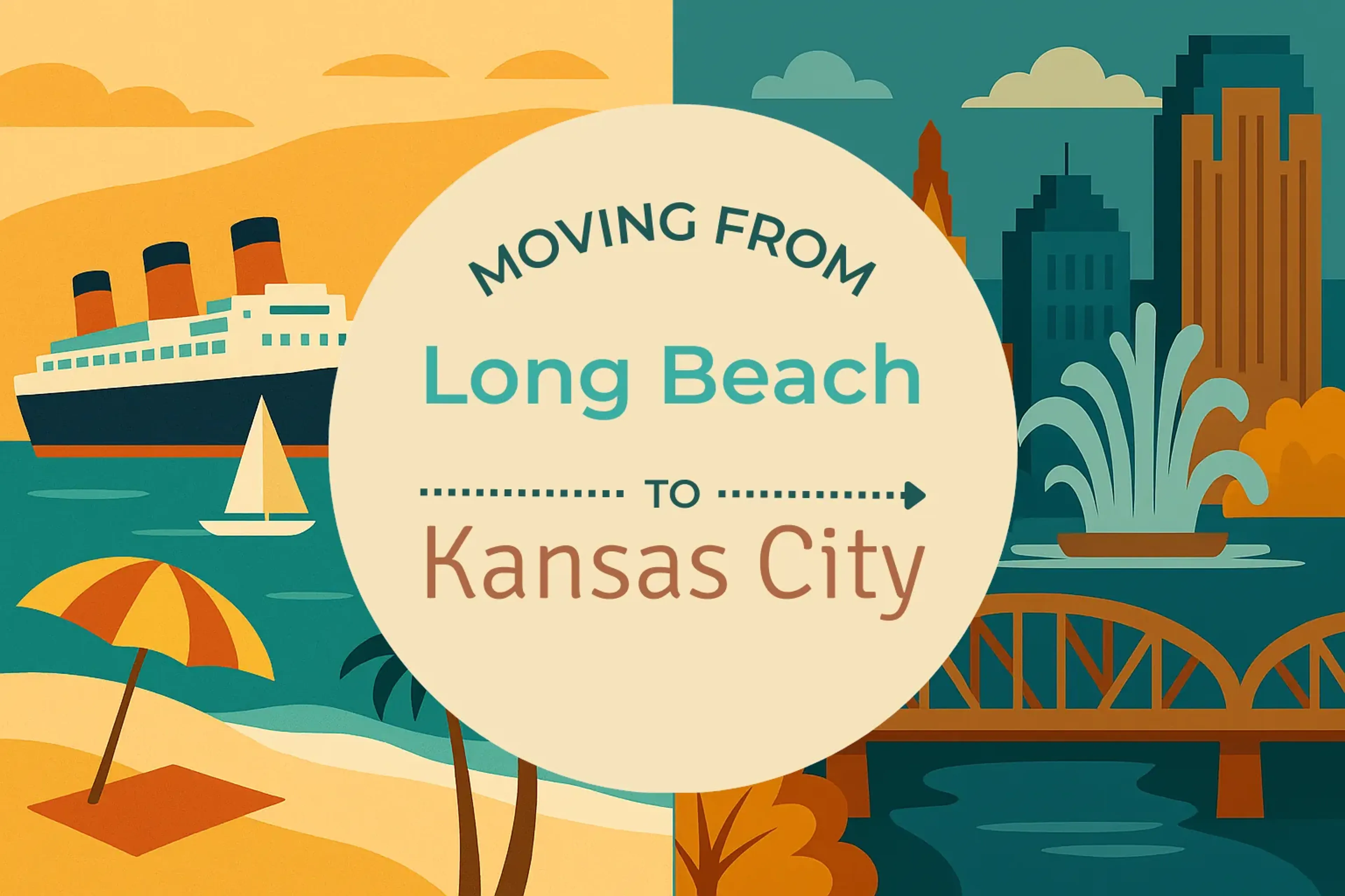Side-by-side comparison of Long Beach to Kansas City moving companies