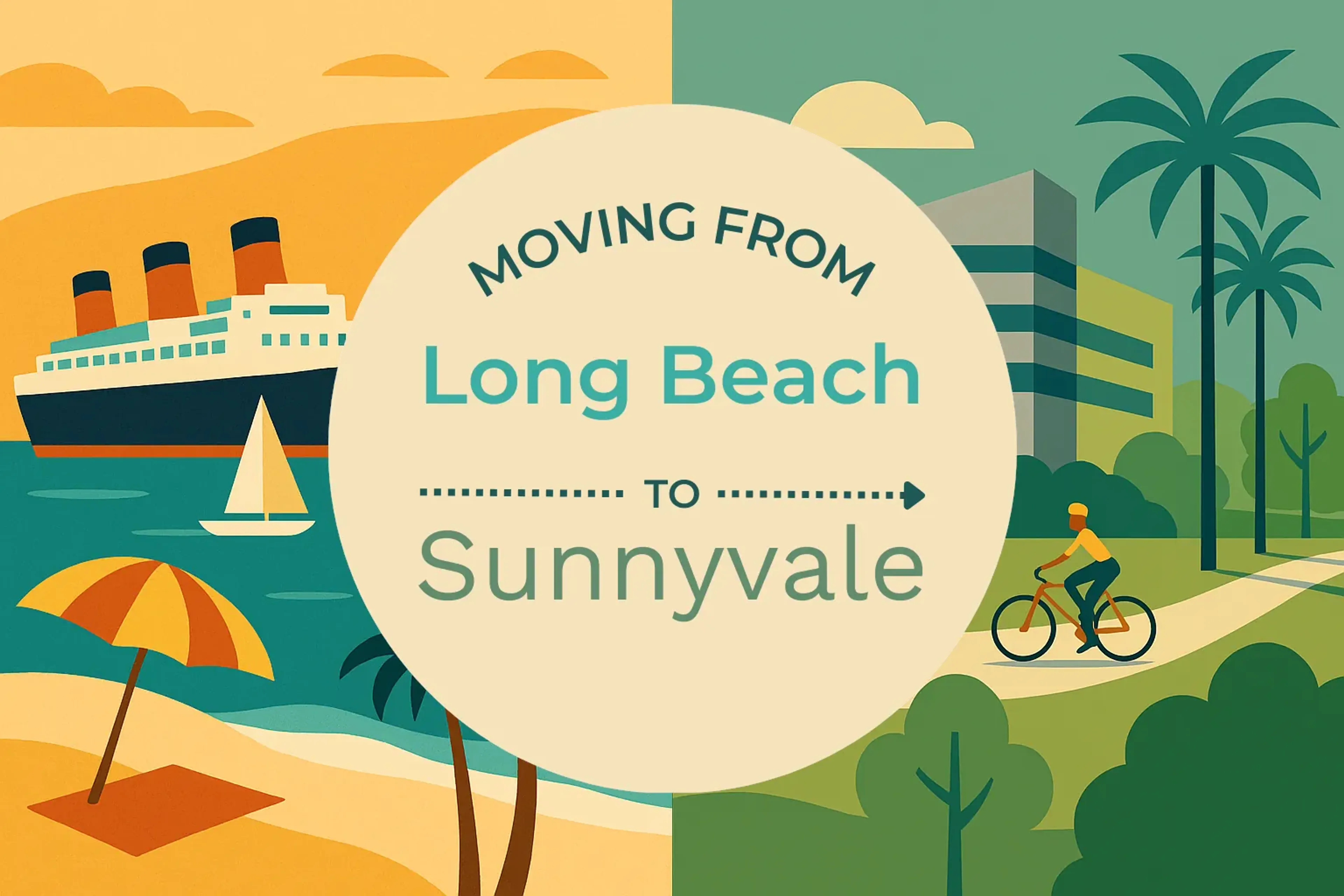 Side-by-side comparison of Long Beach to Sunnyvale moving companies