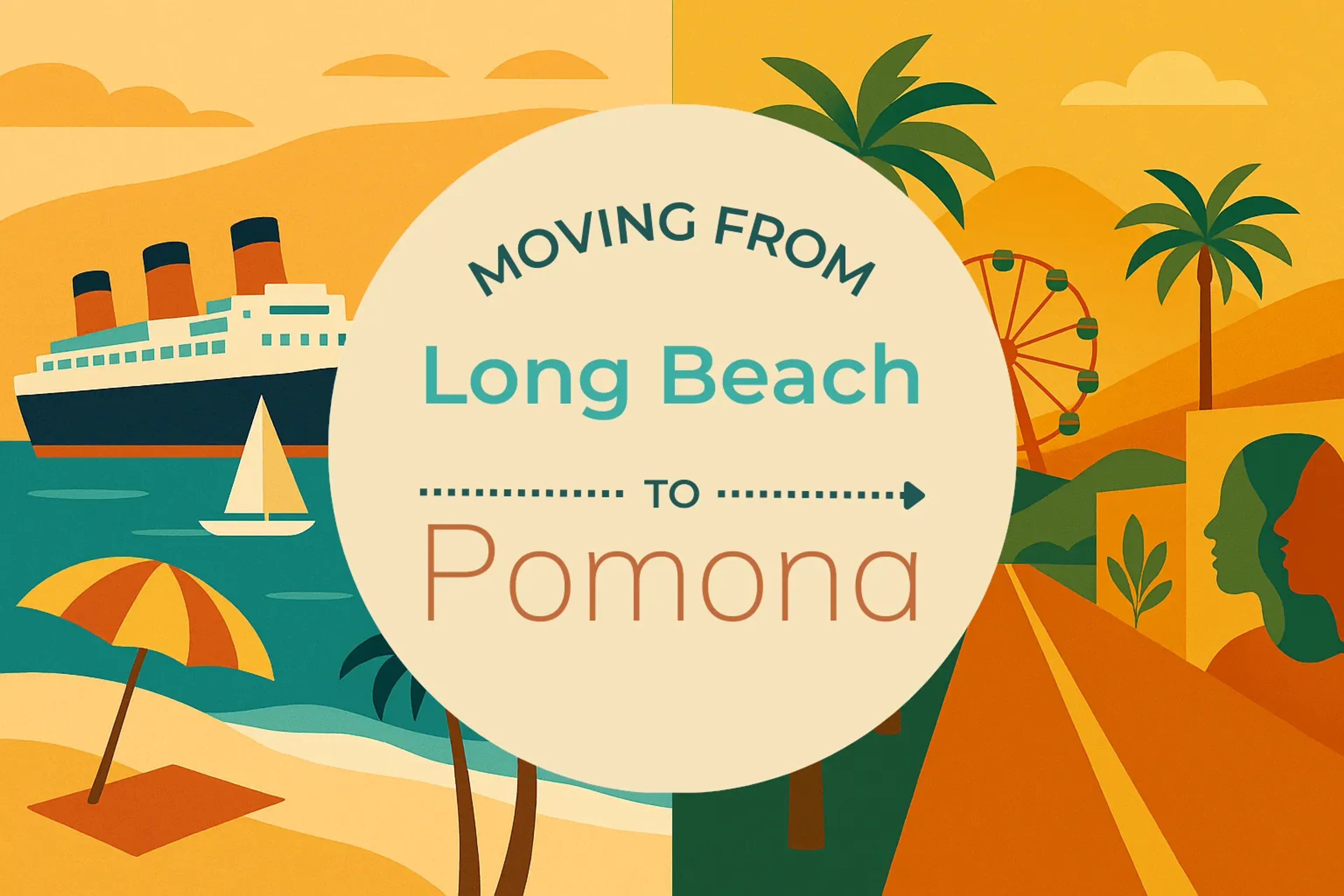 Side-by-side comparison of Long Beach to Pomona moving companies