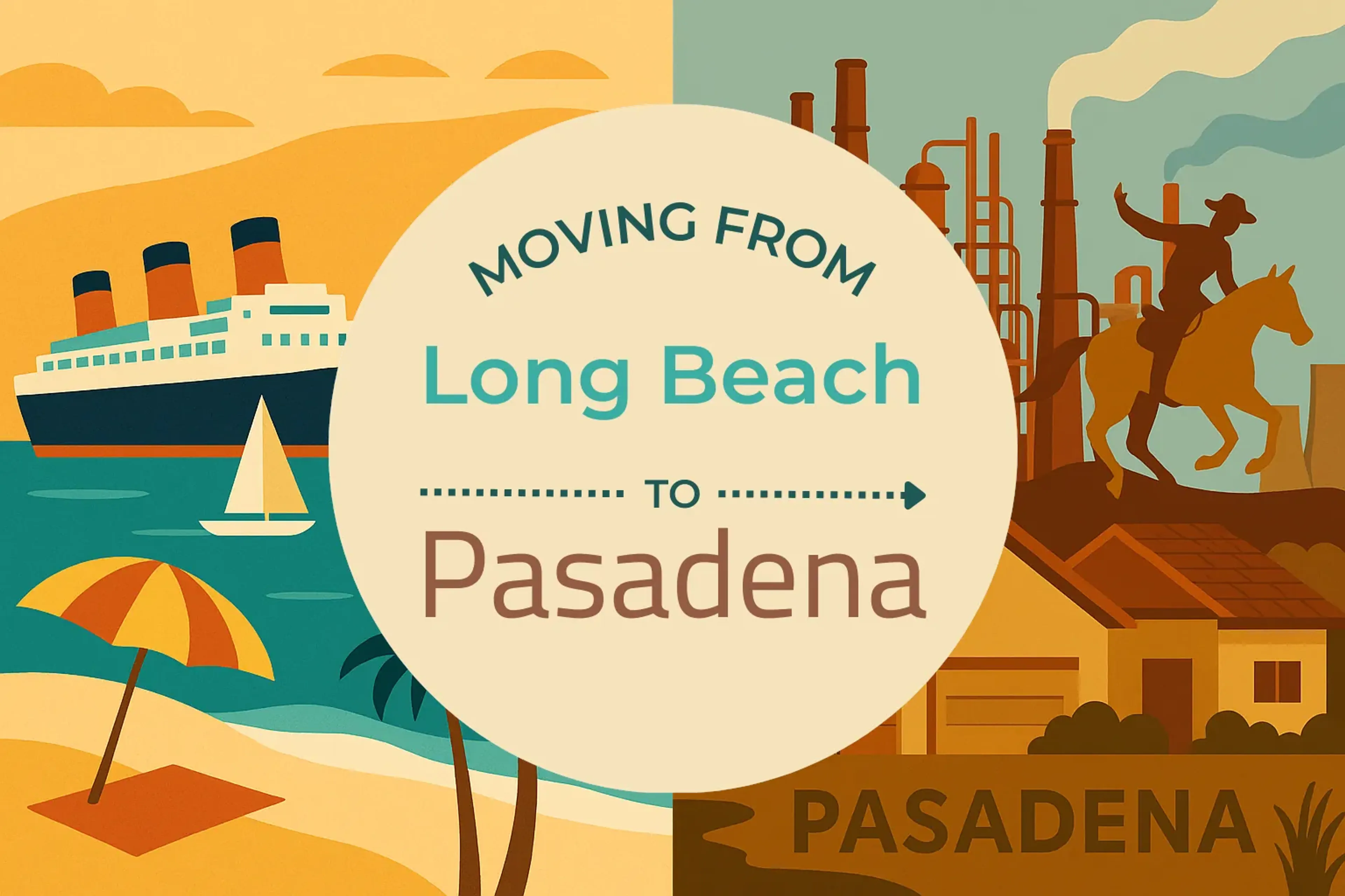 Side-by-side comparison of Long Beach to Pasadena moving companies