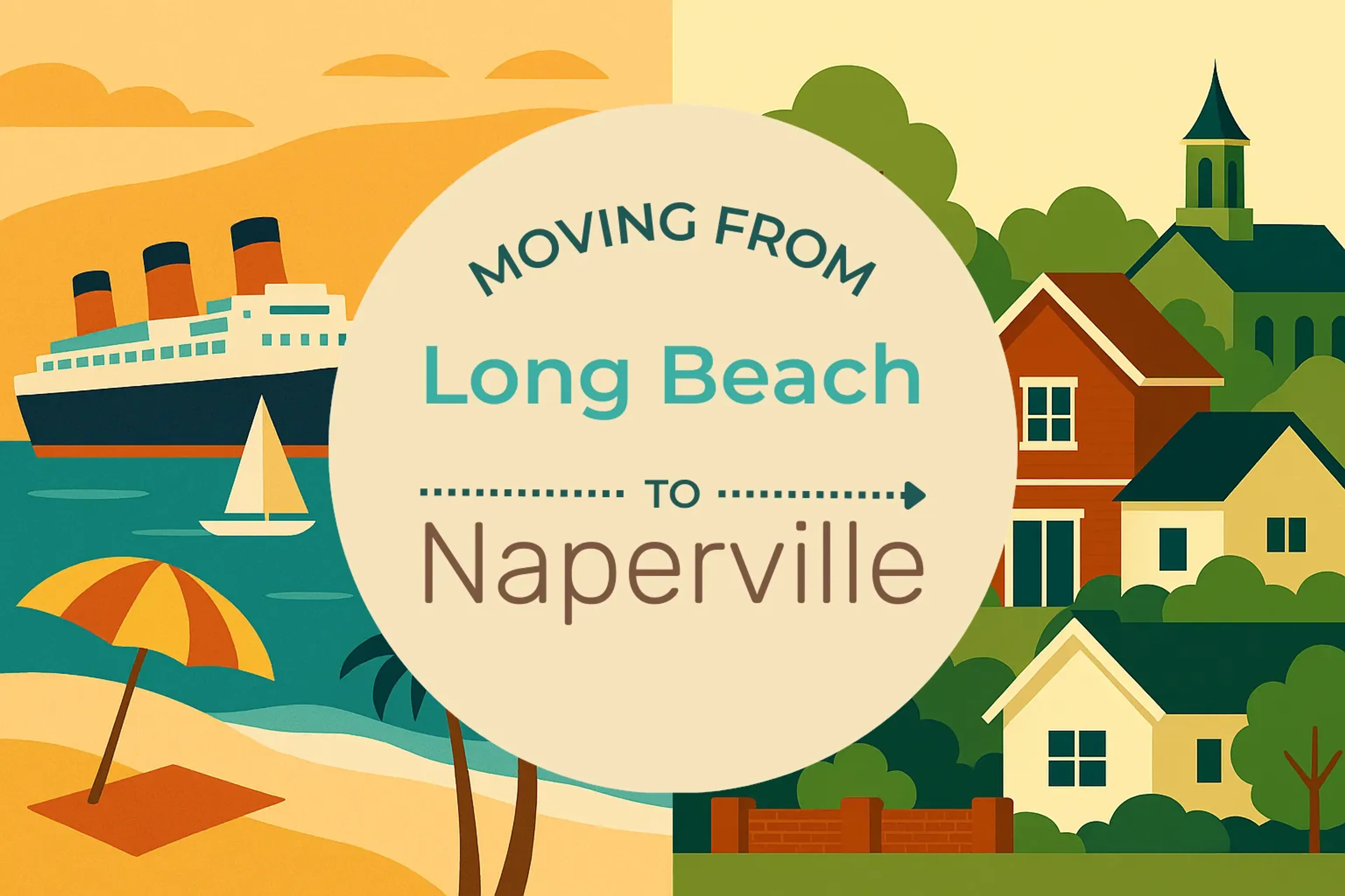 Side-by-side comparison of Long Beach to Naperville moving companies