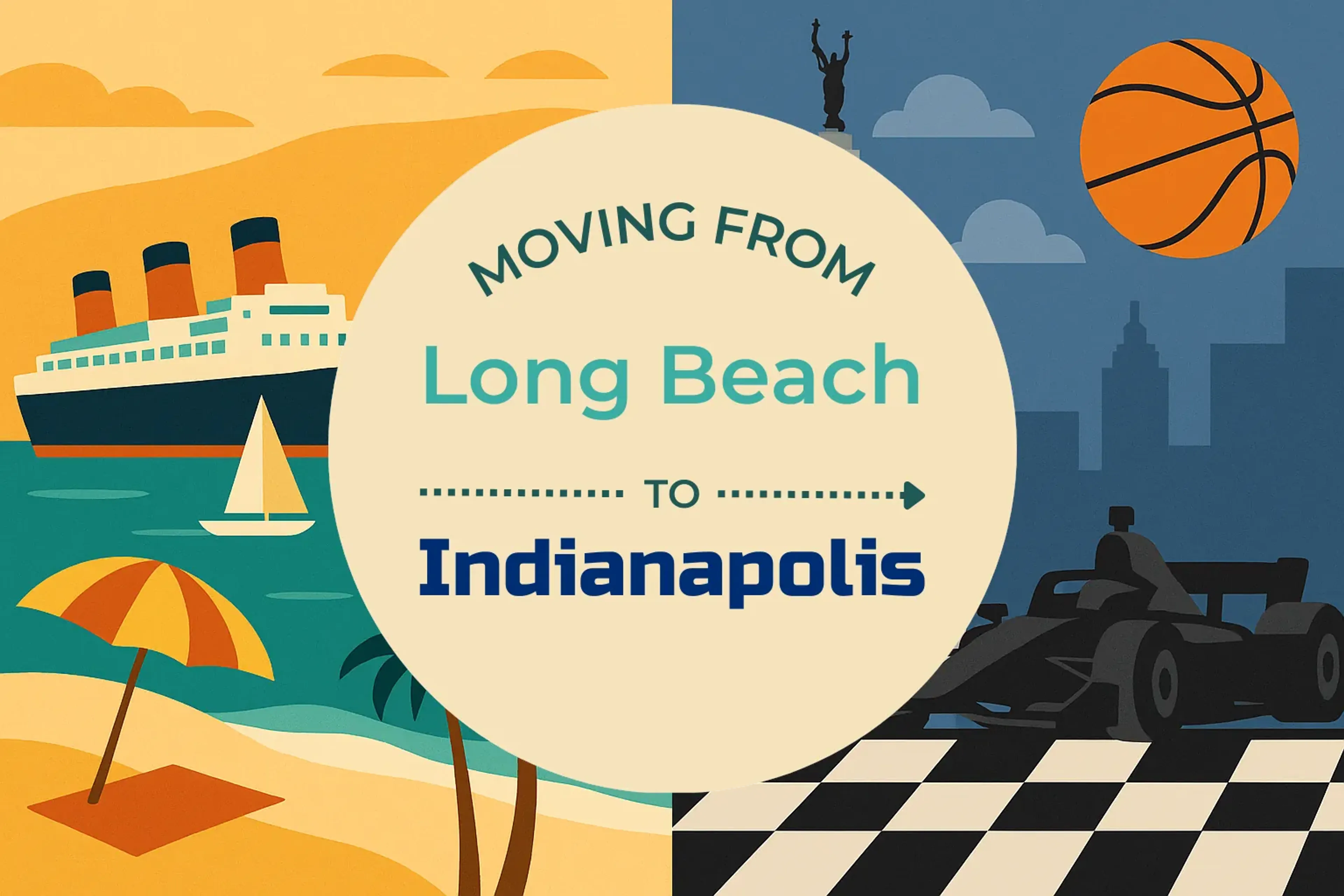 Side-by-side comparison of Long Beach to Indianapolis moving companies