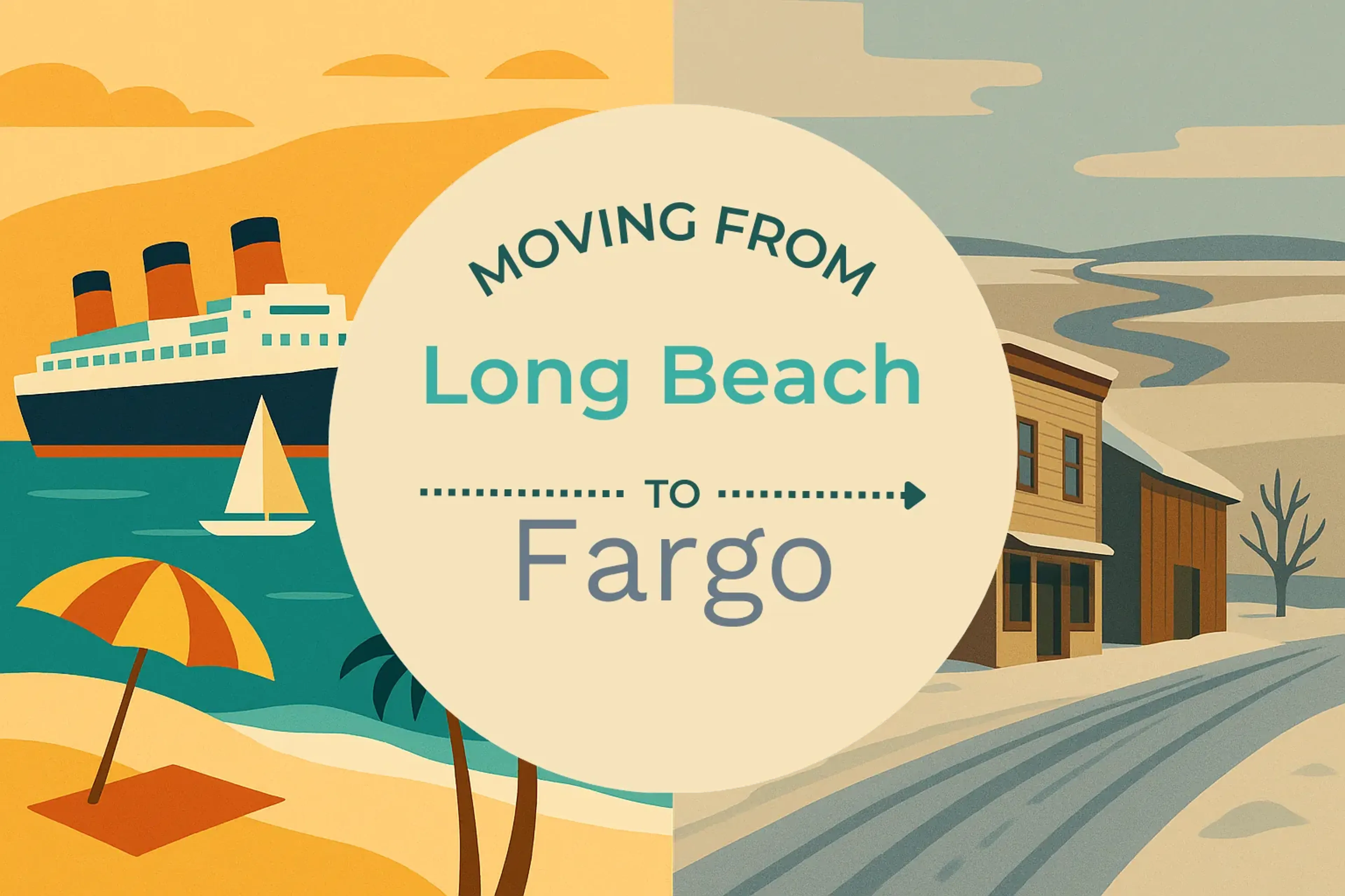 Side-by-side comparison of Long Beach to Fargo moving companies