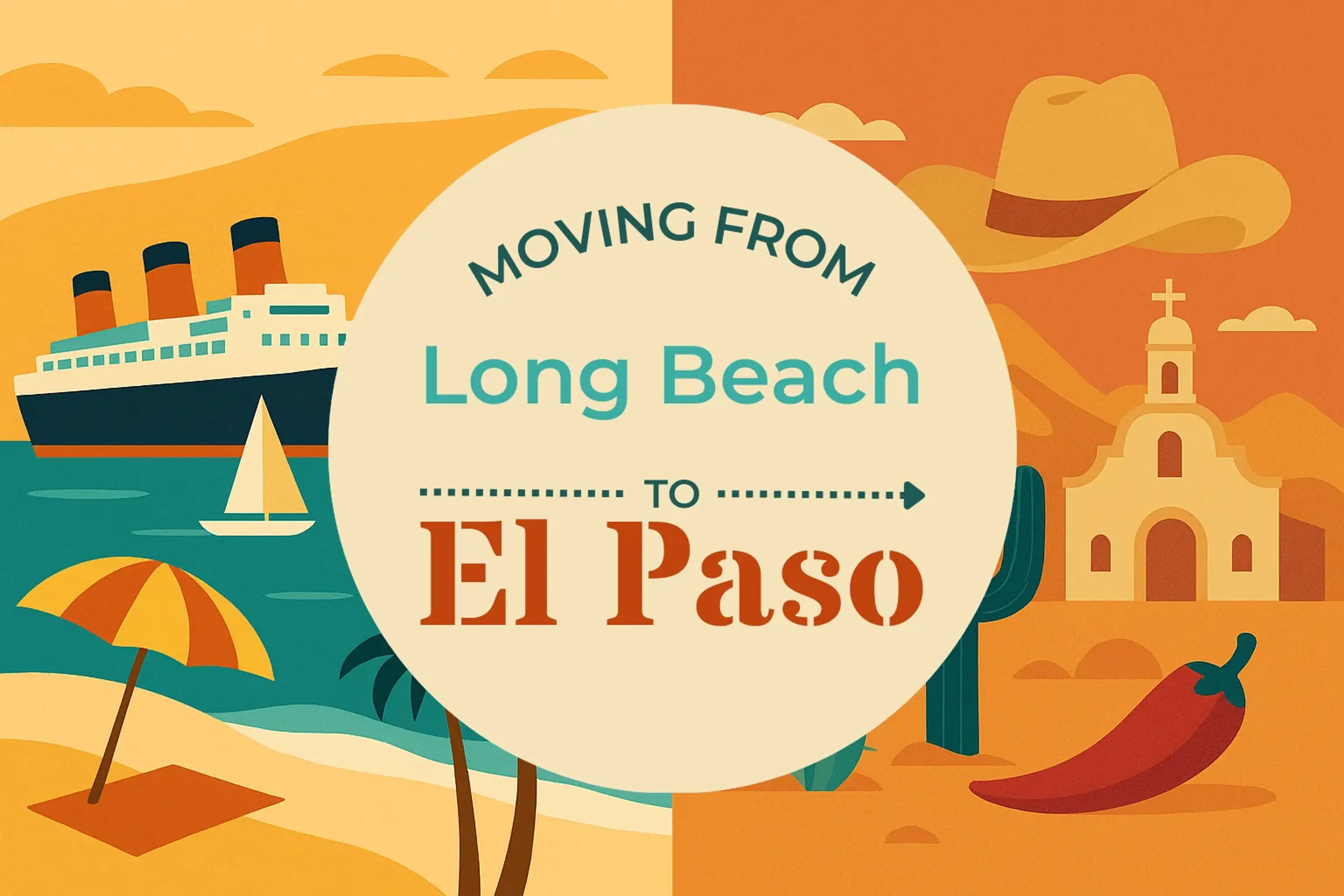 Side-by-side comparison of Long Beach to El Paso moving companies