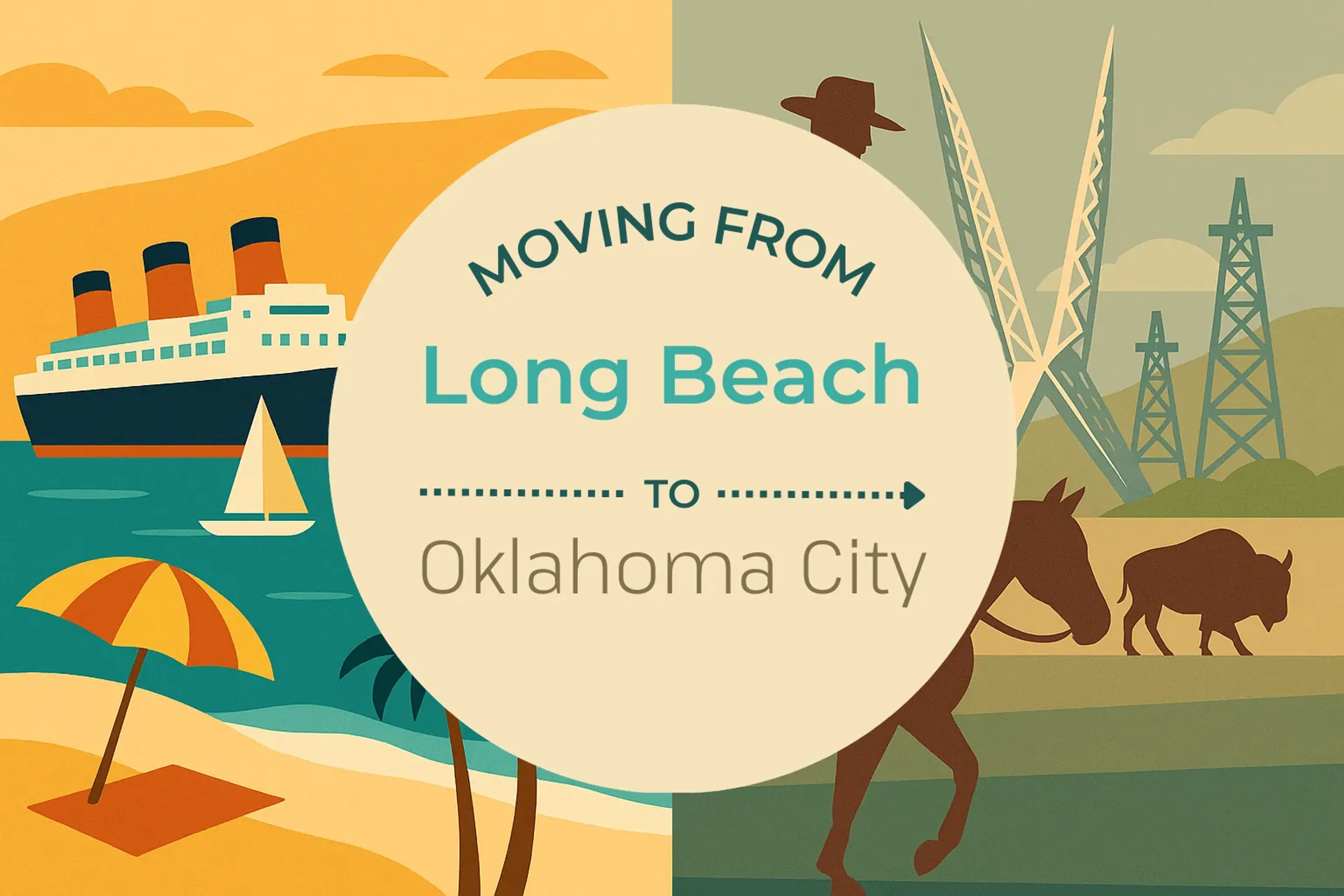 Side-by-side comparison of Long Beach to Oklahoma City moving companies