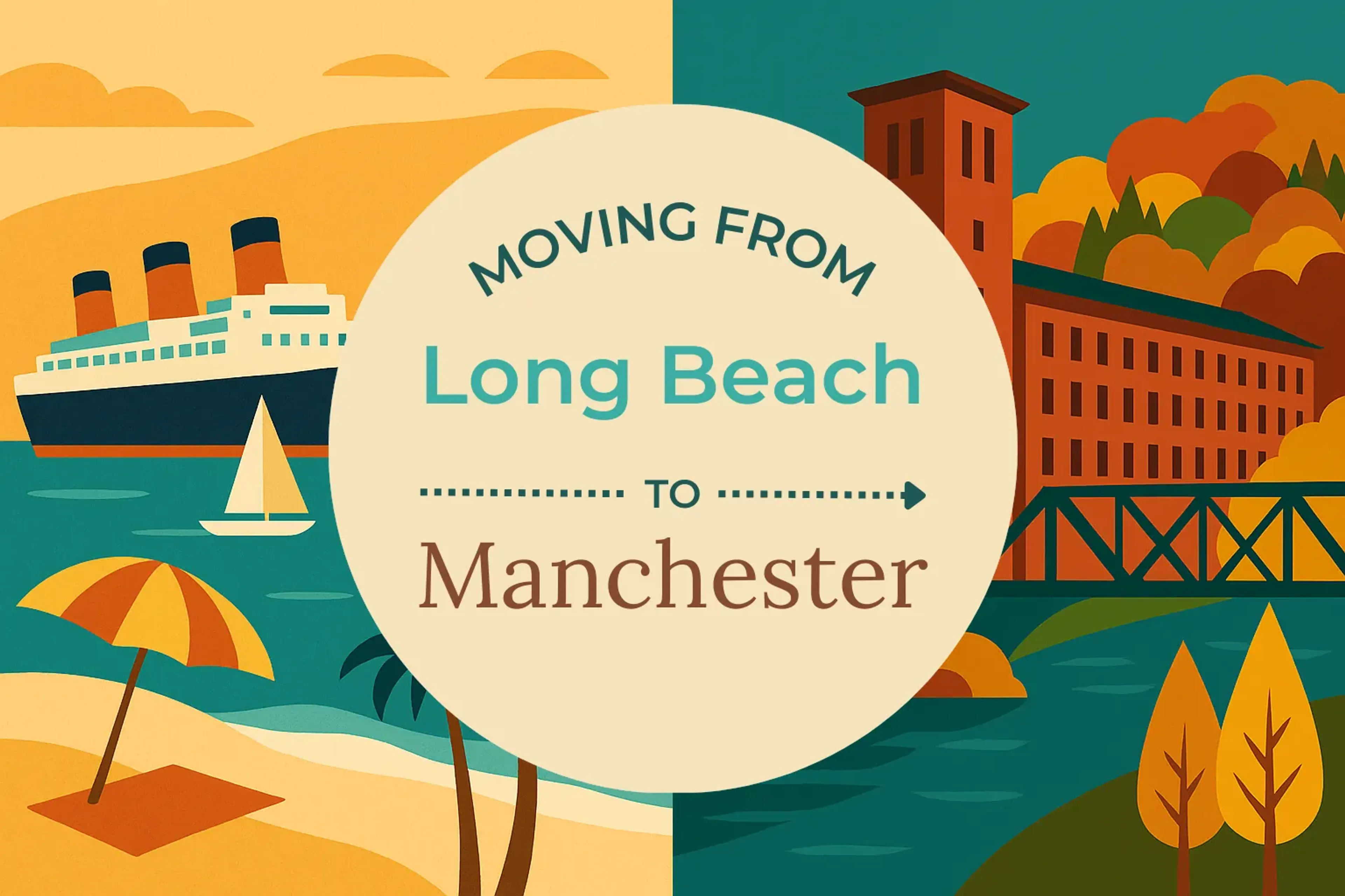 Side-by-side comparison of Long Beach to Manchester moving companies