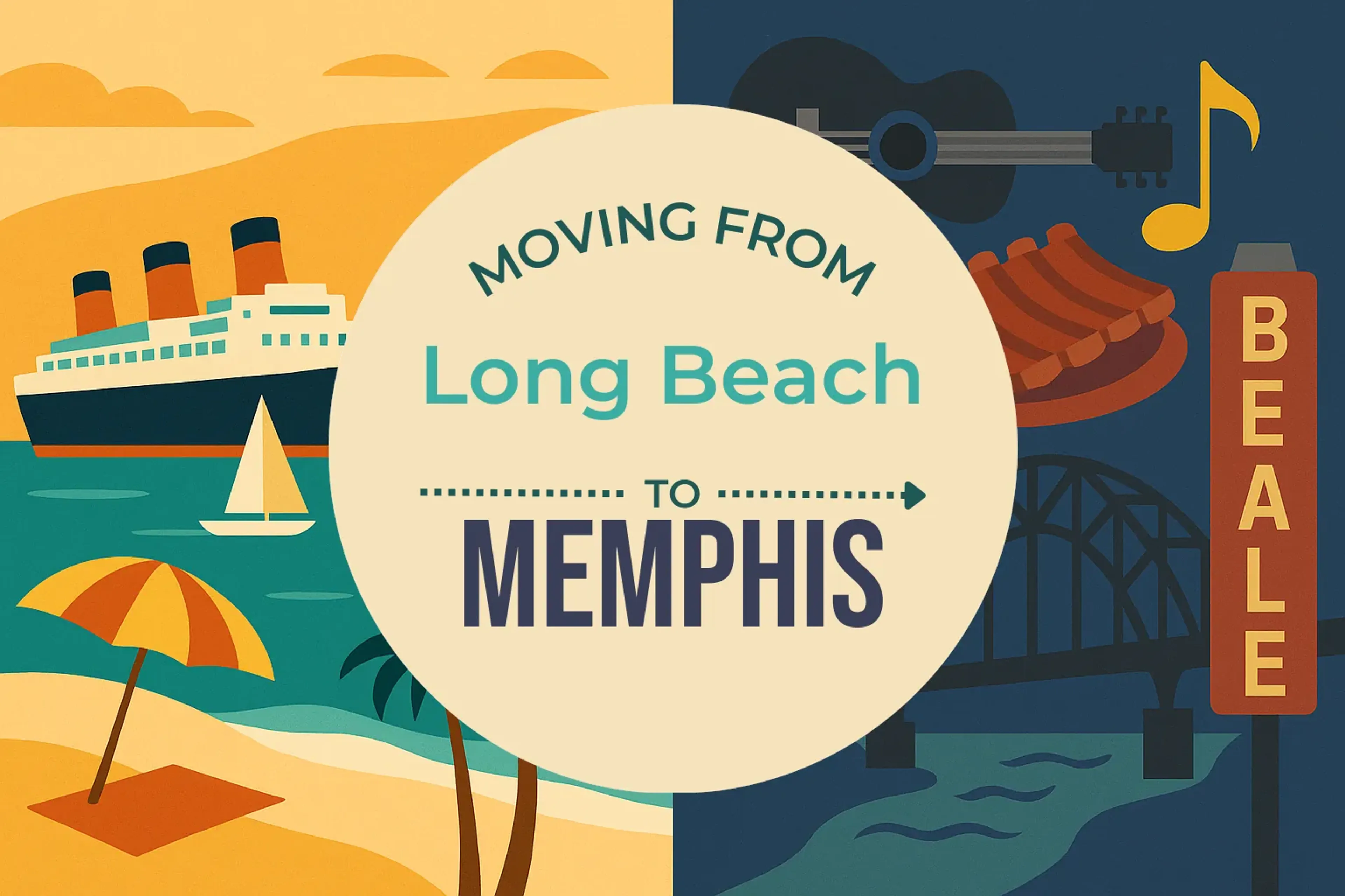 Side-by-side comparison of Long Beach to Memphis moving companies